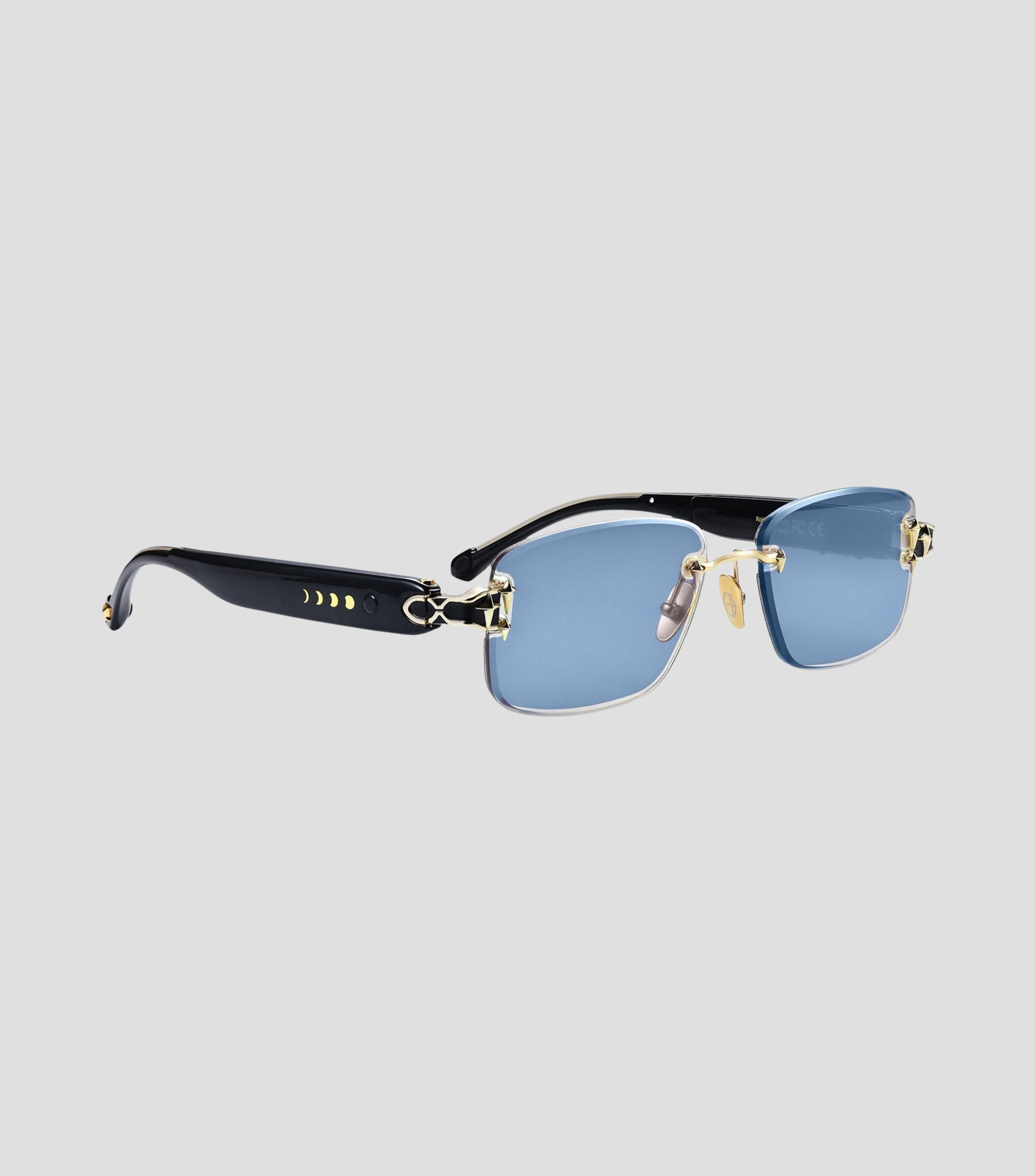 Lentes de sol rectangulares Aura Touch de tinta ajustable Unisex