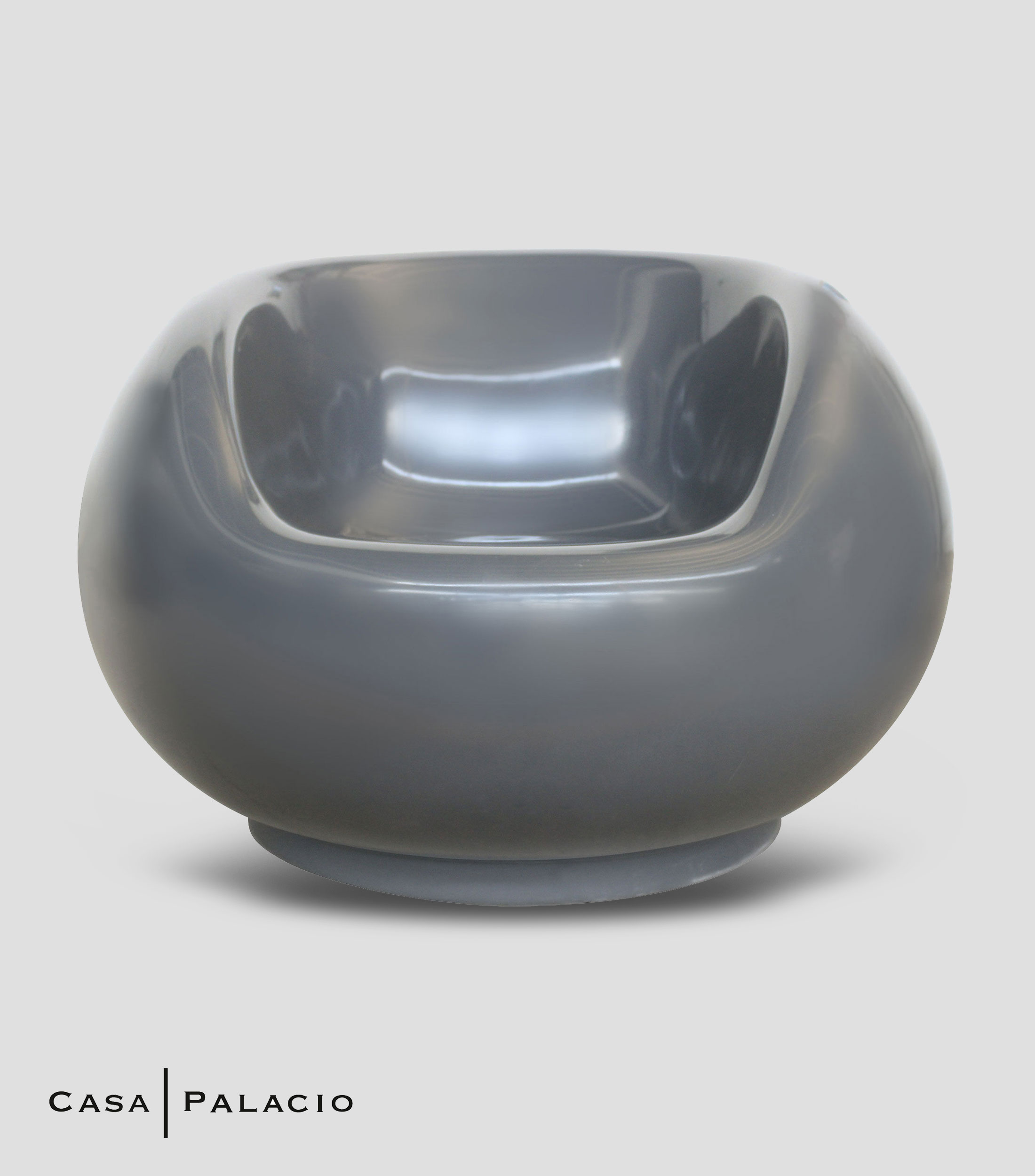 Sillon para Exterior en fibra de vidrio Gris