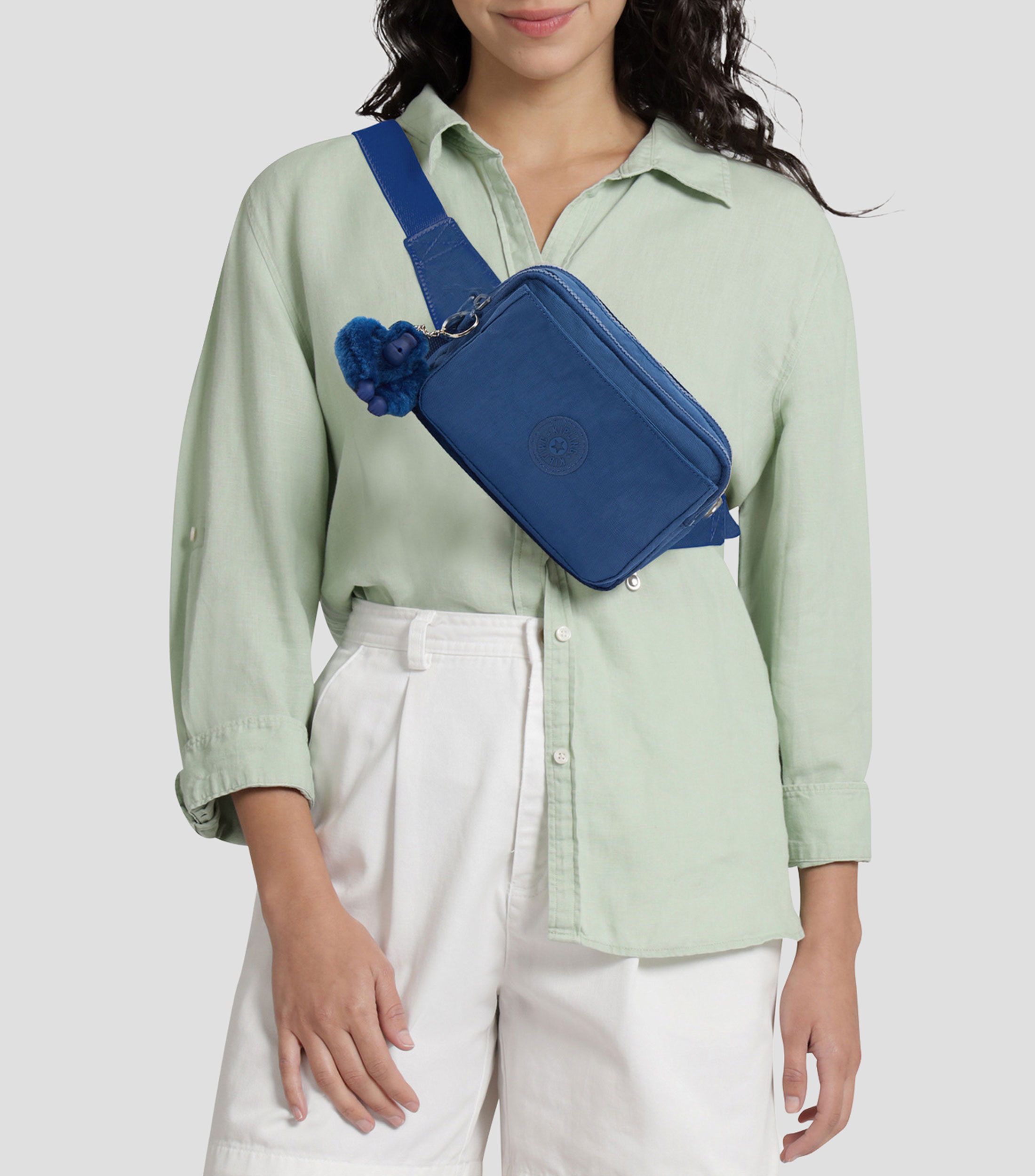 Bolsa crossbody Azul Abanu lisa Mujer