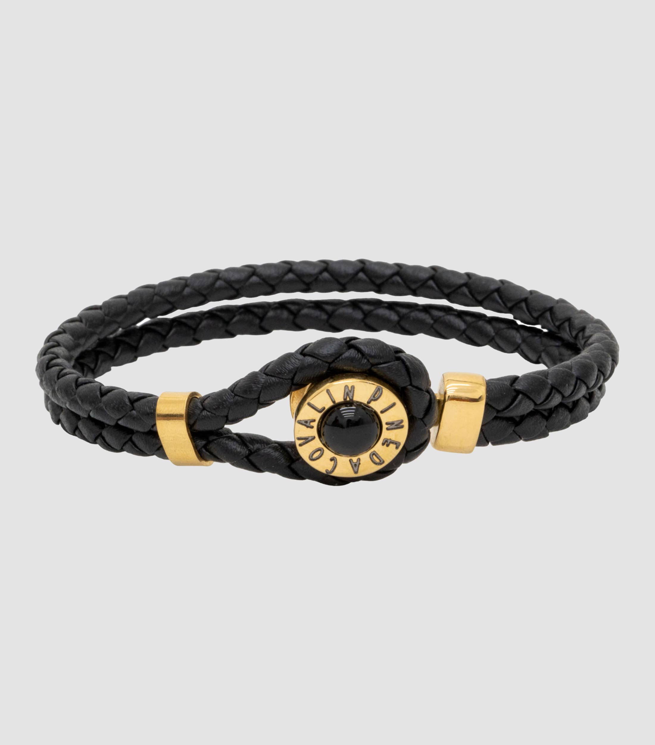 Brazalete entrelazado en Piel Hombre