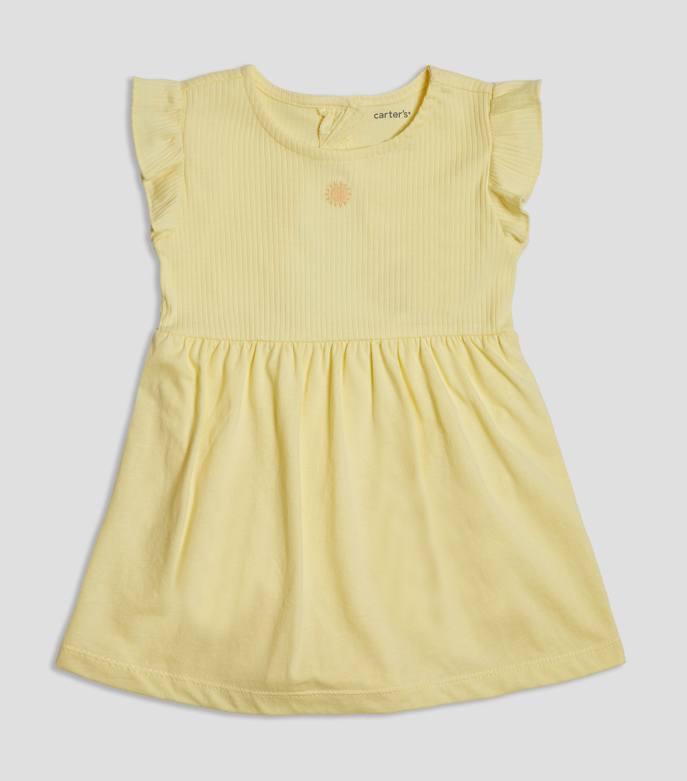 Vestido corto liso Bebé