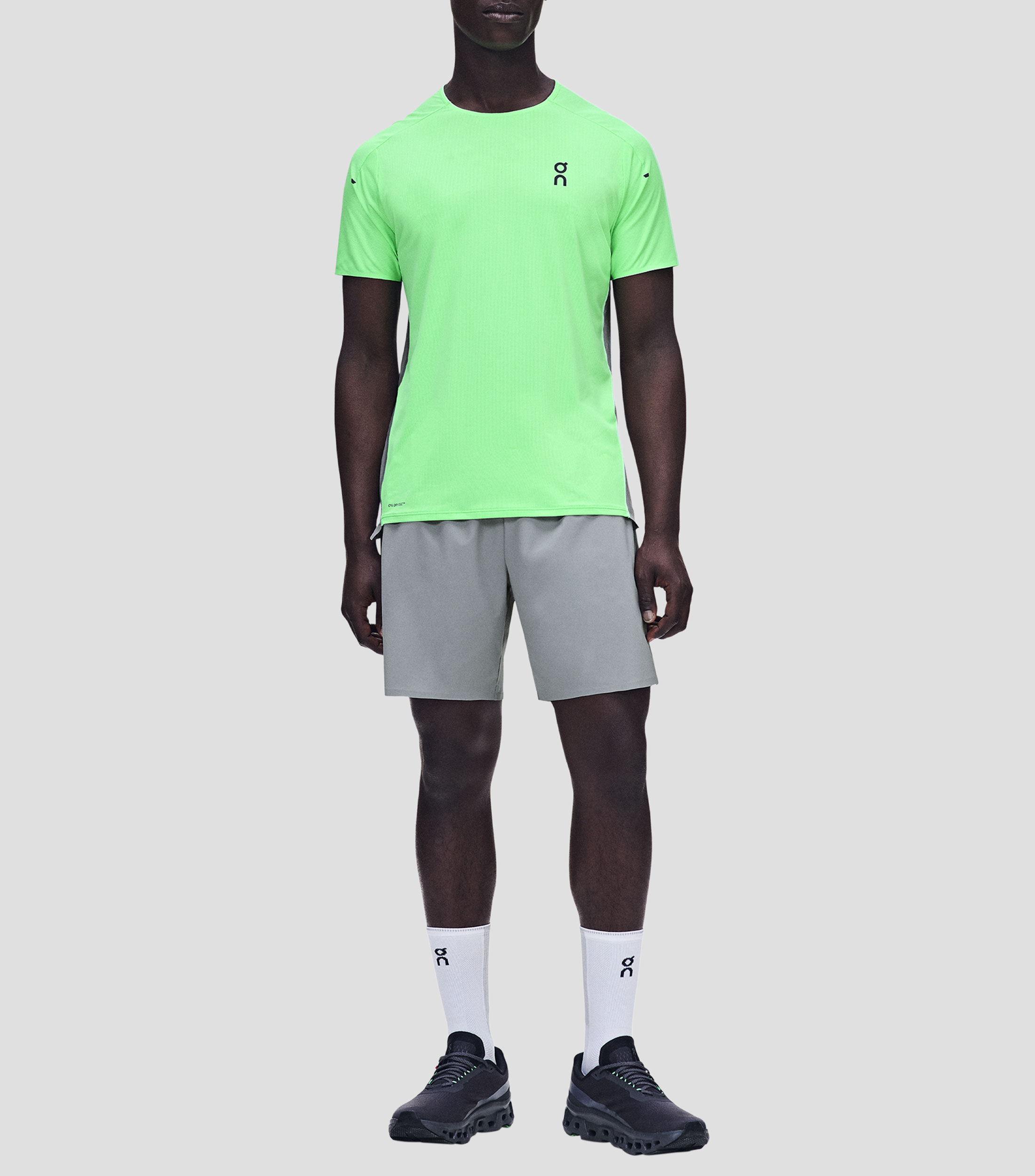 Short para correr liso Hombre