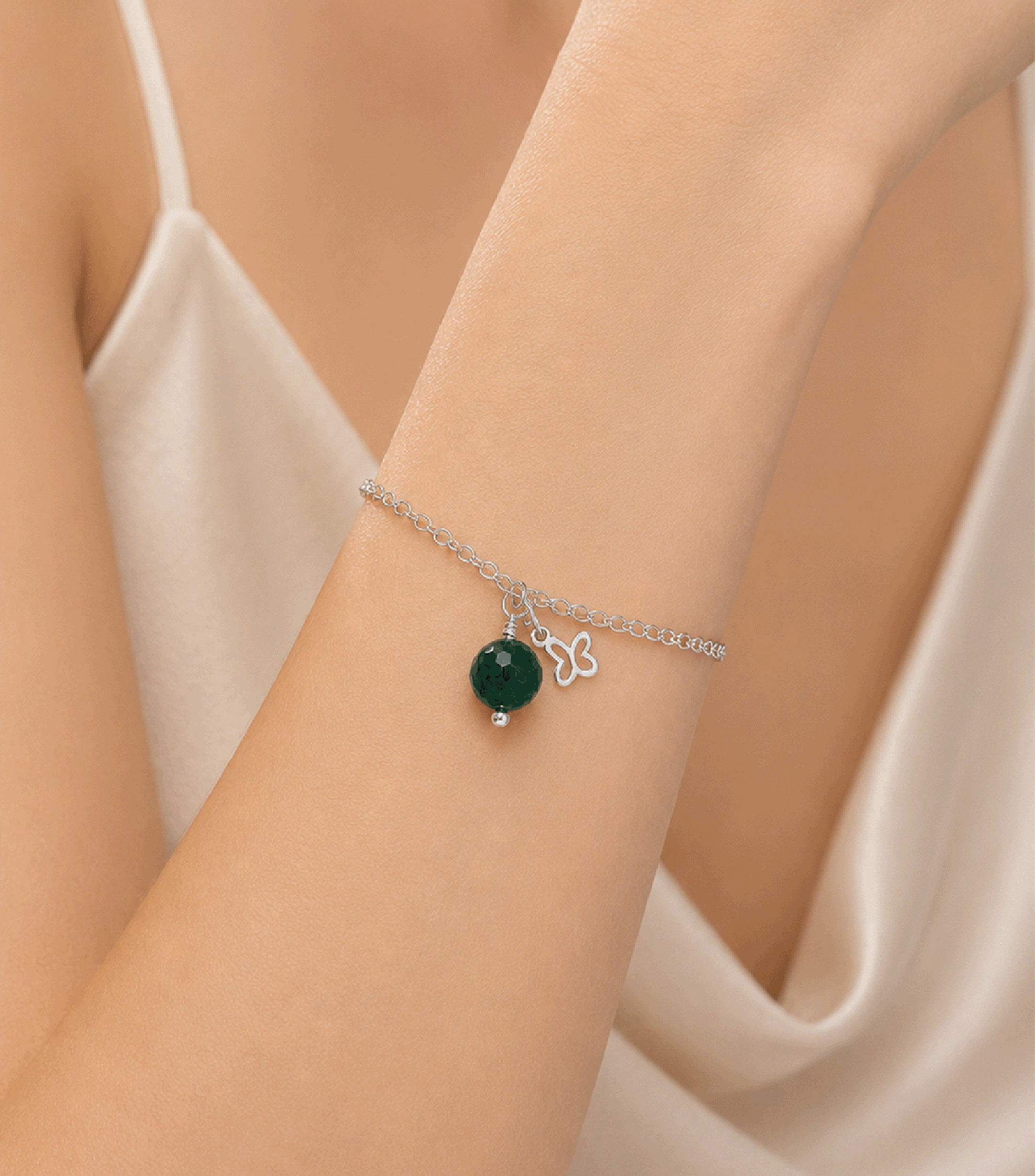 Pulsera en Plata .925 Mariposa Mujer