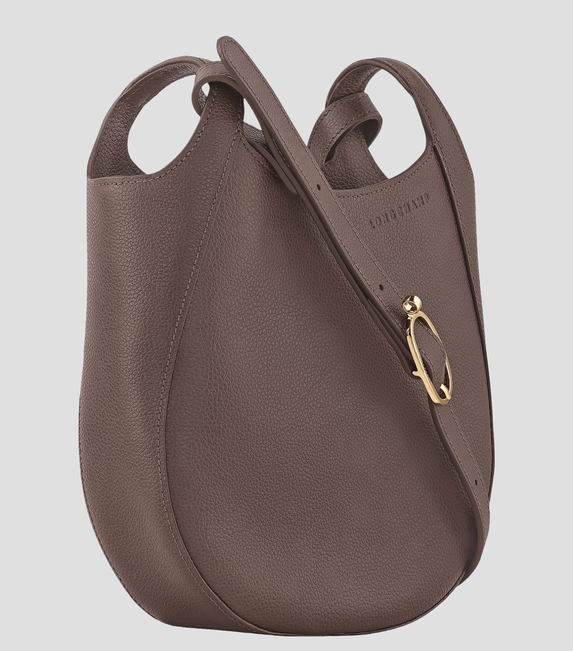 Bolsa Crossbody en cuero de vaqueta Foulonné granulada Mujer