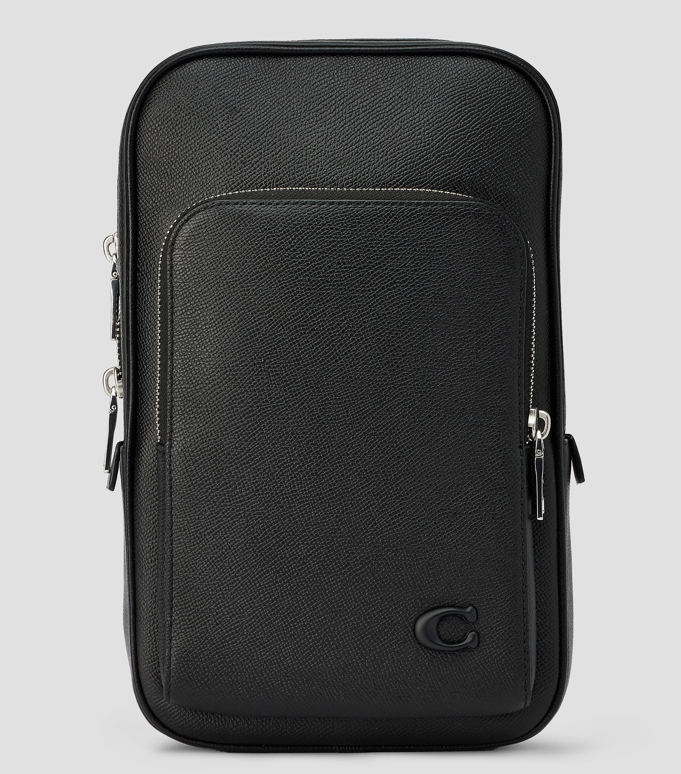 Bolso crossbody en piel liso Hombre