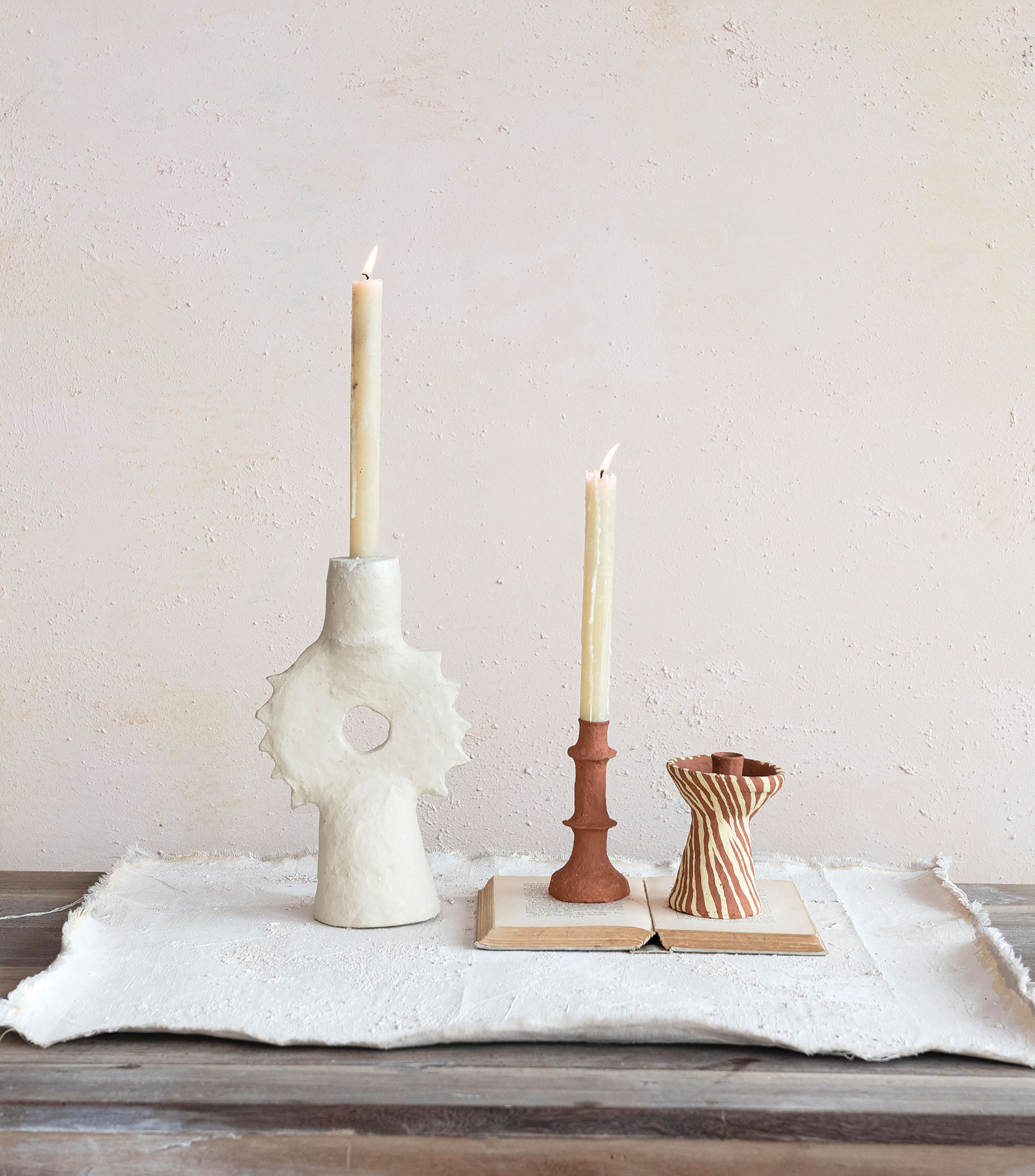 Candelabro en Papel Maché