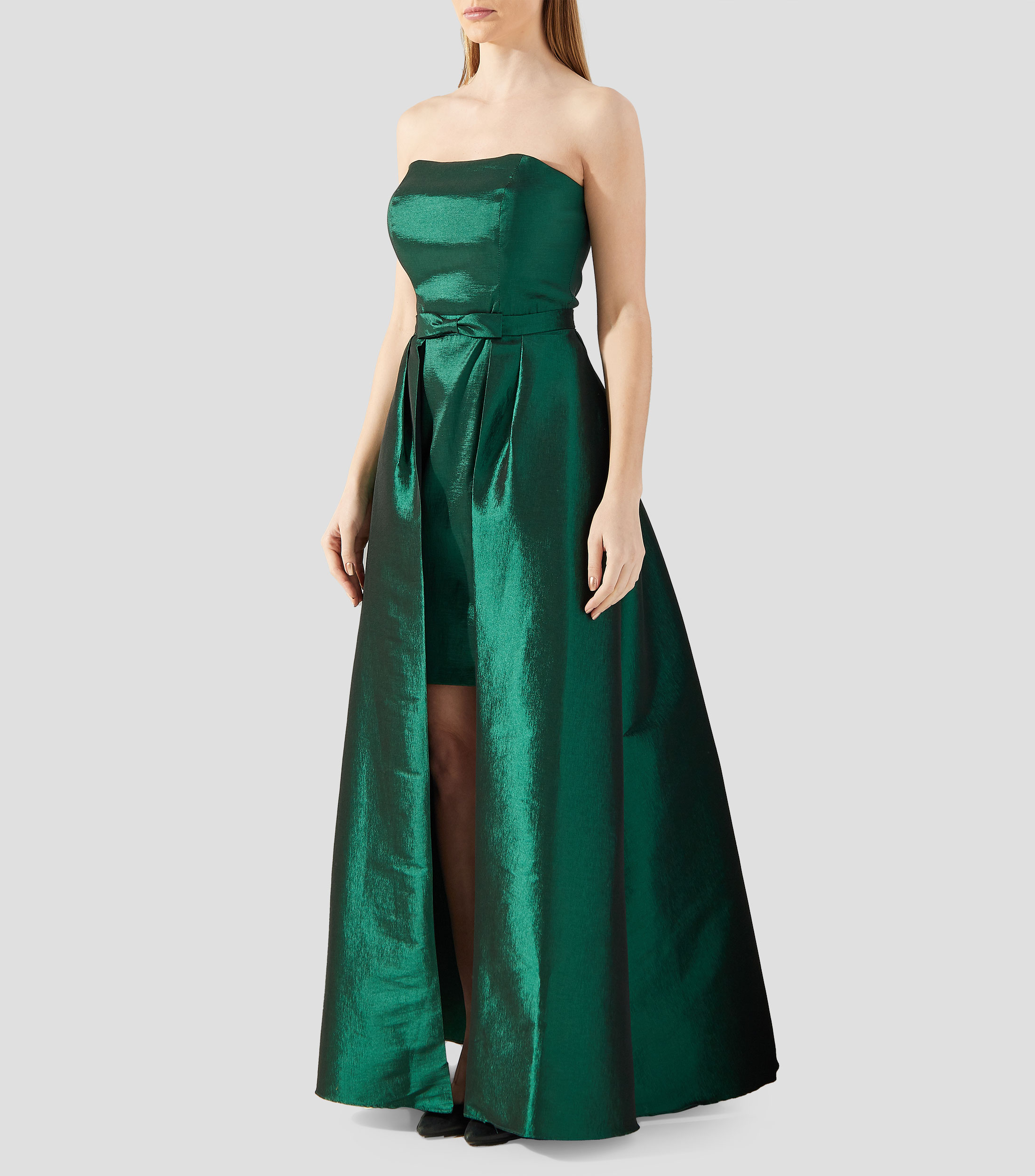 Vestido Corto a Largo liso Mujer