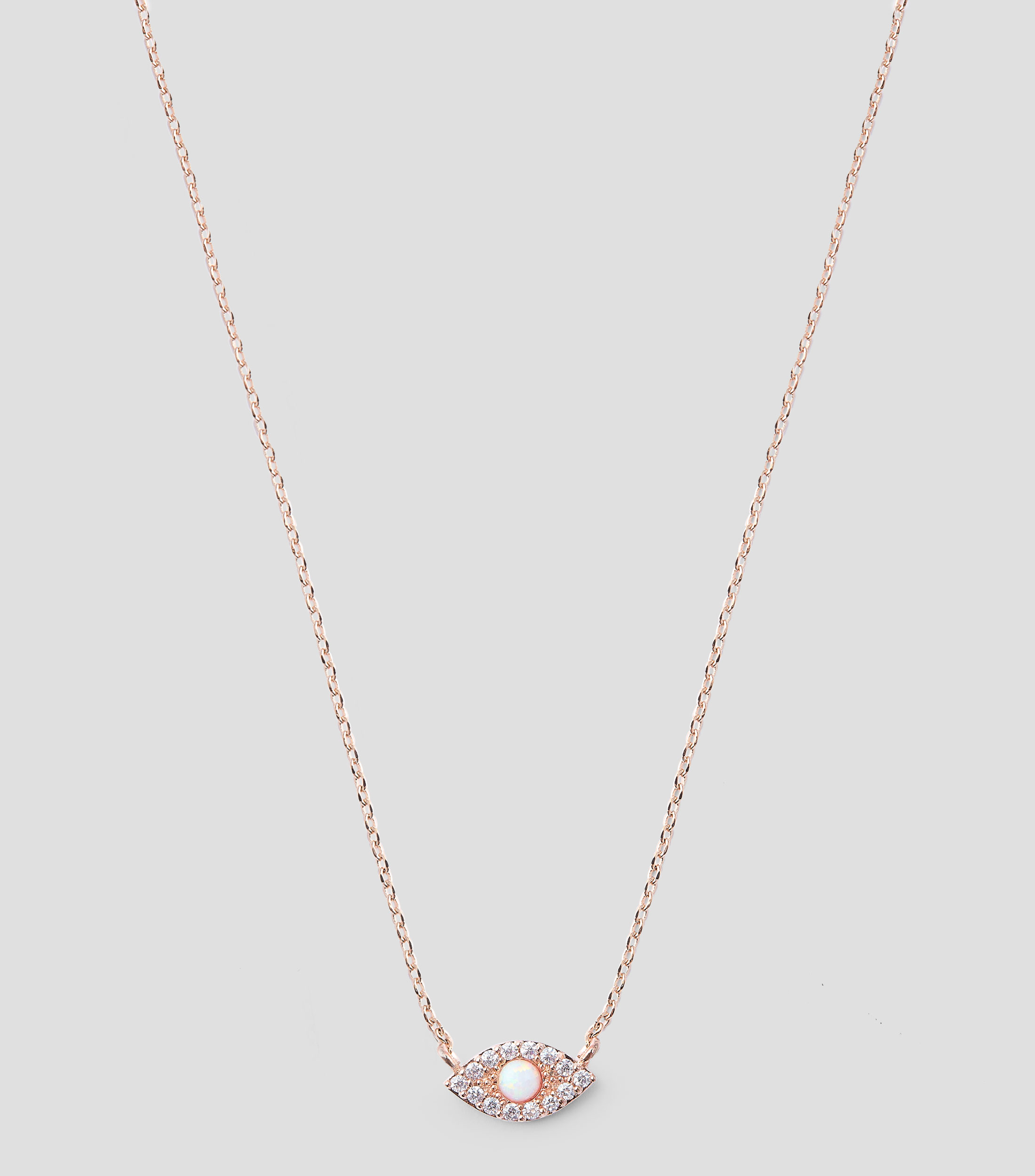 Collar Ojo Turco con ópalo Mujer