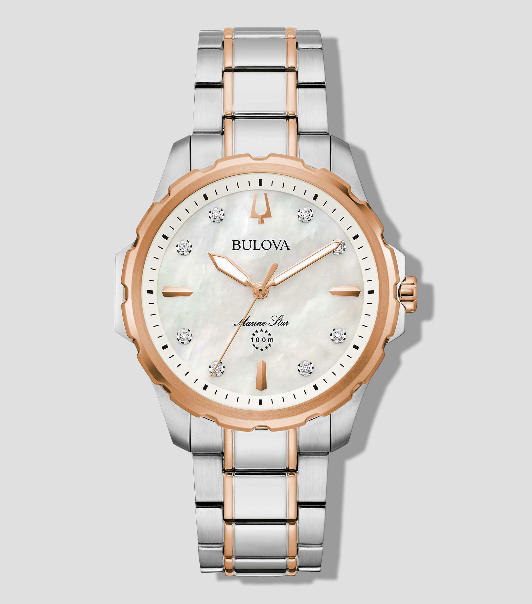 Reloj para mujer Marine Star Casual, Plateado, Oro rosa