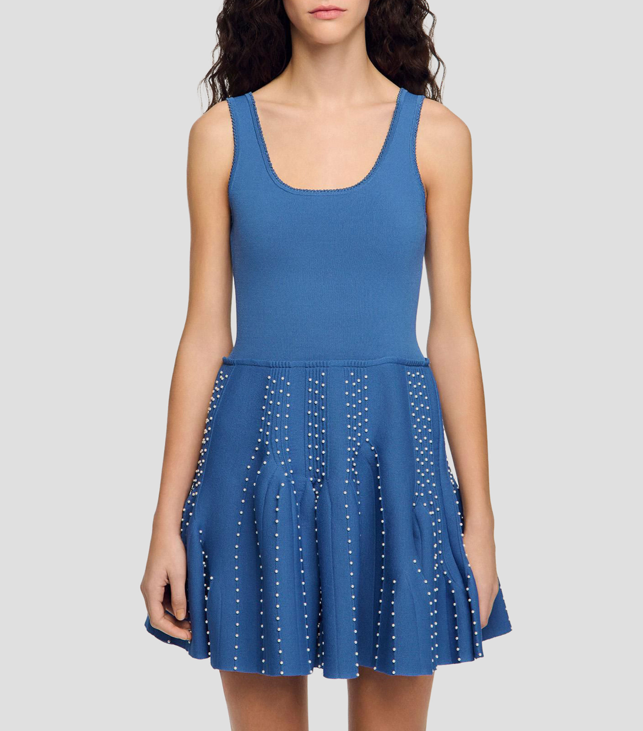 Vestido corto liso Nina Mujer
