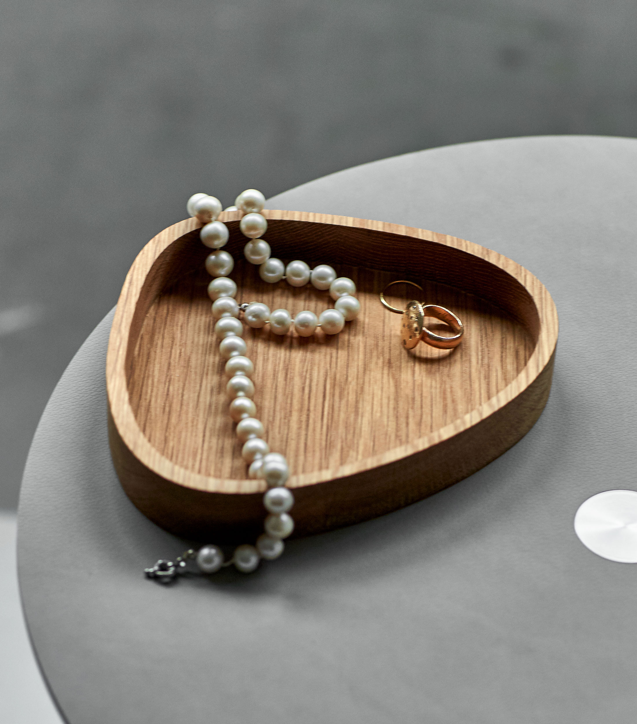 Caja decorativa Curve natural en madera