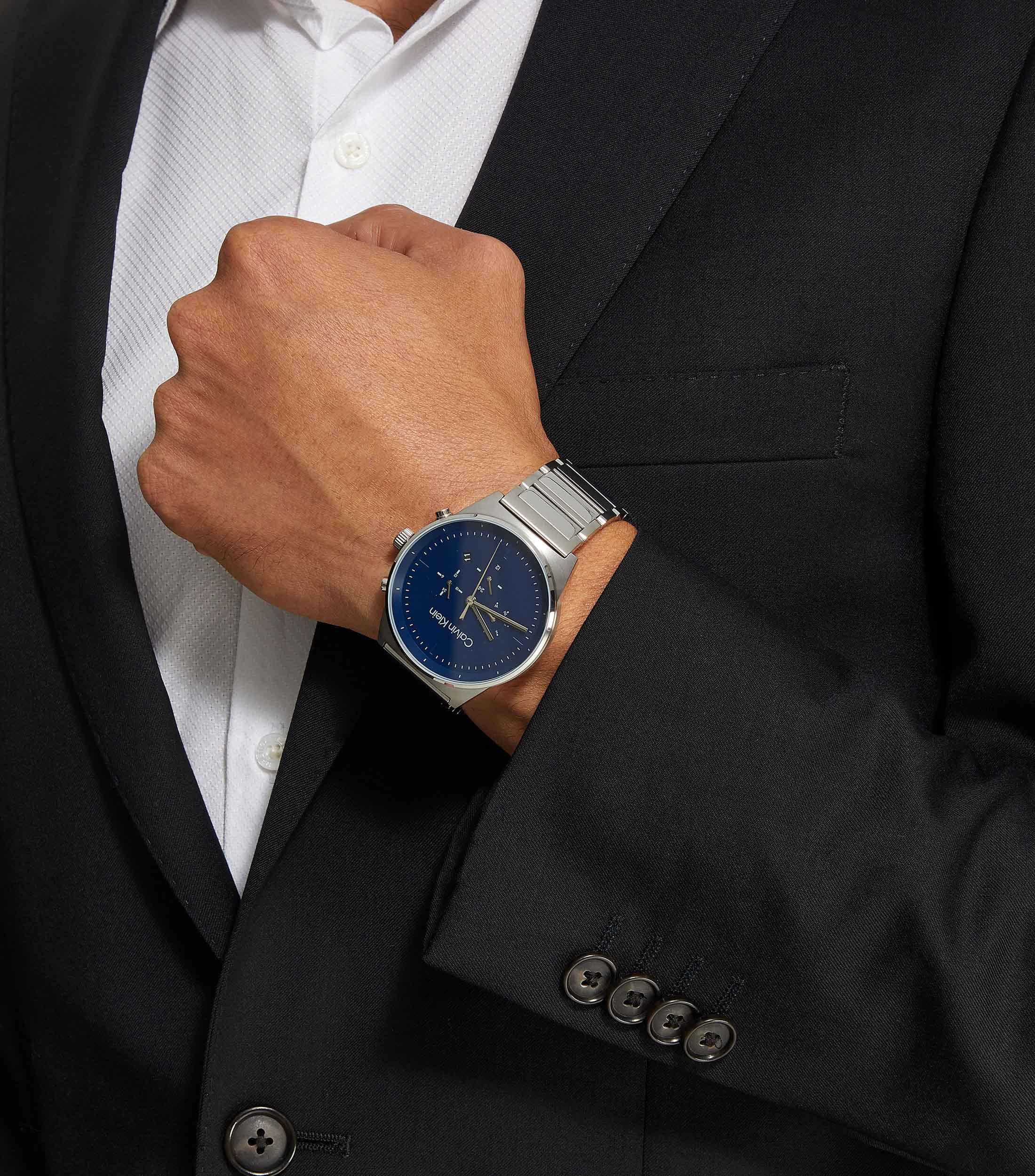 Reloj para Hombre Casual, Plateado