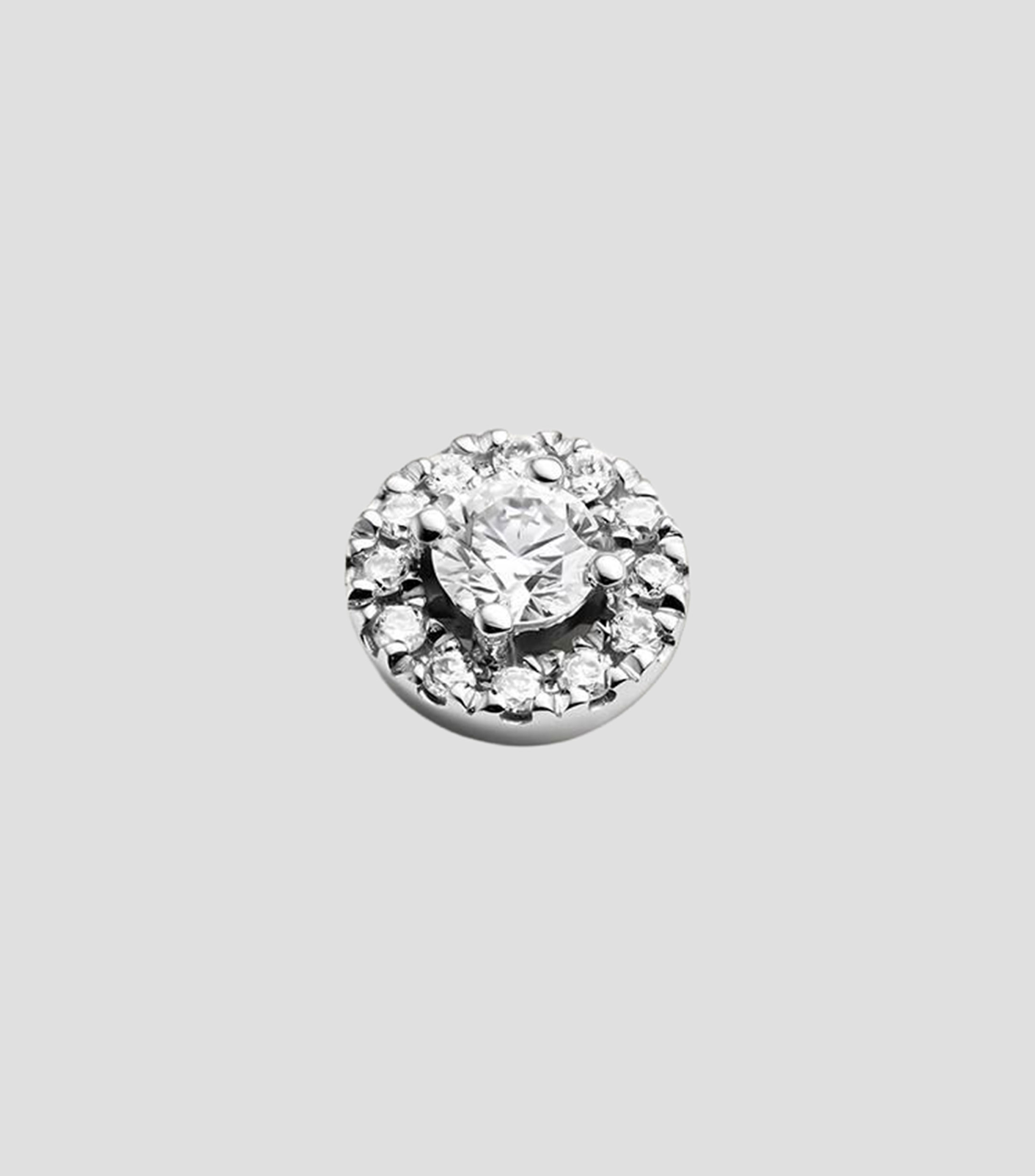 Arete en oro blanco de 18 kilates con diamantes Orla Mujer