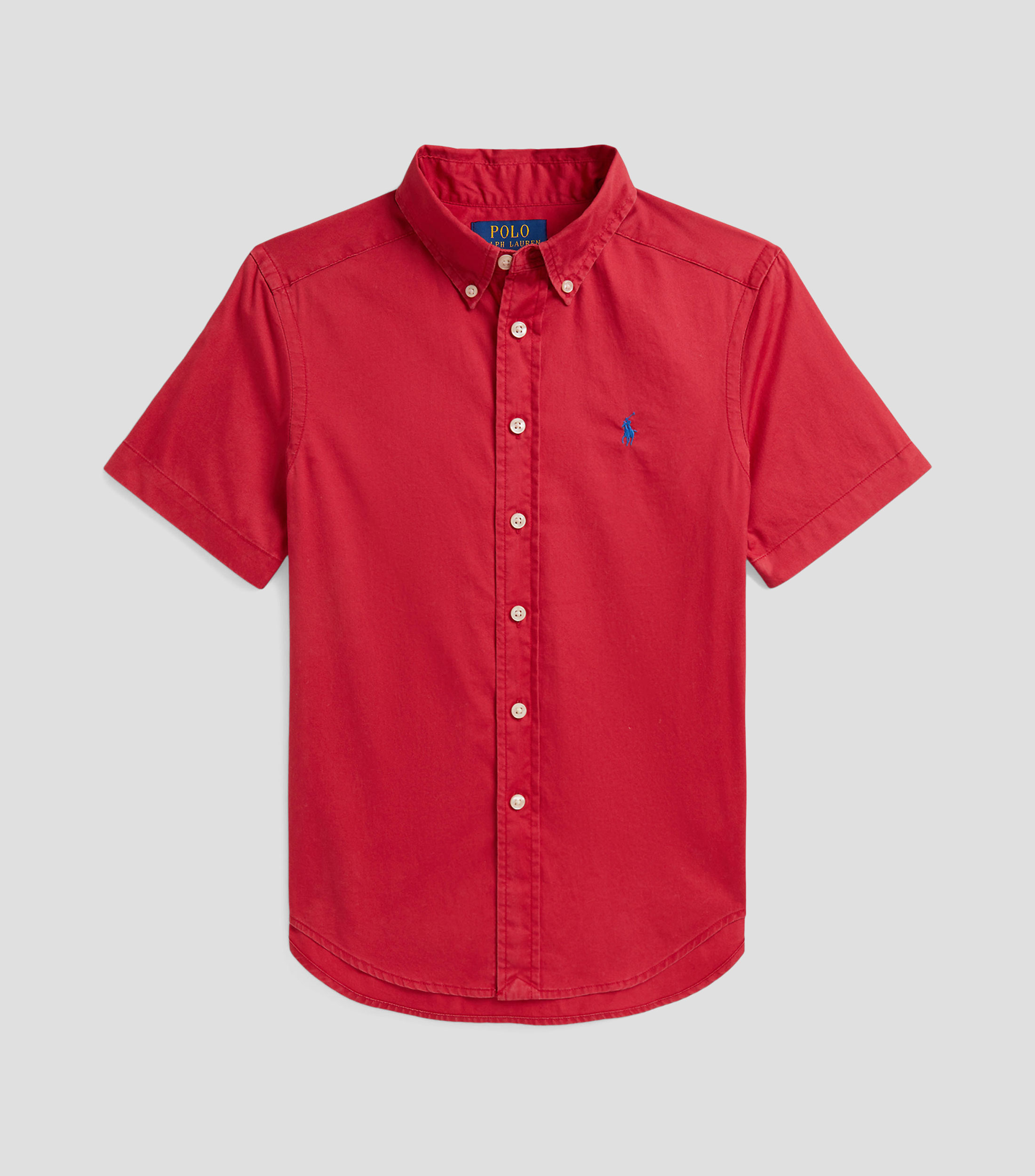 Camisa lisa con manga corta Niño