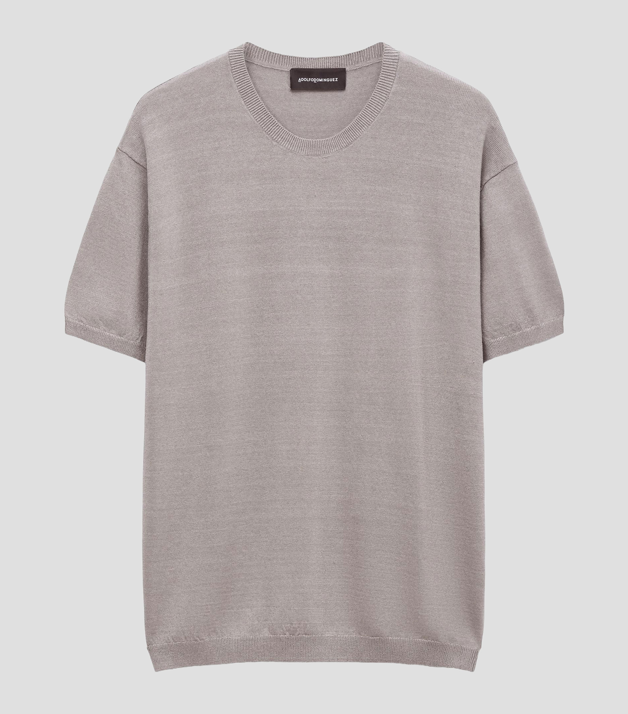 Playera cuello redondo manga corta jaspeado Hombre
