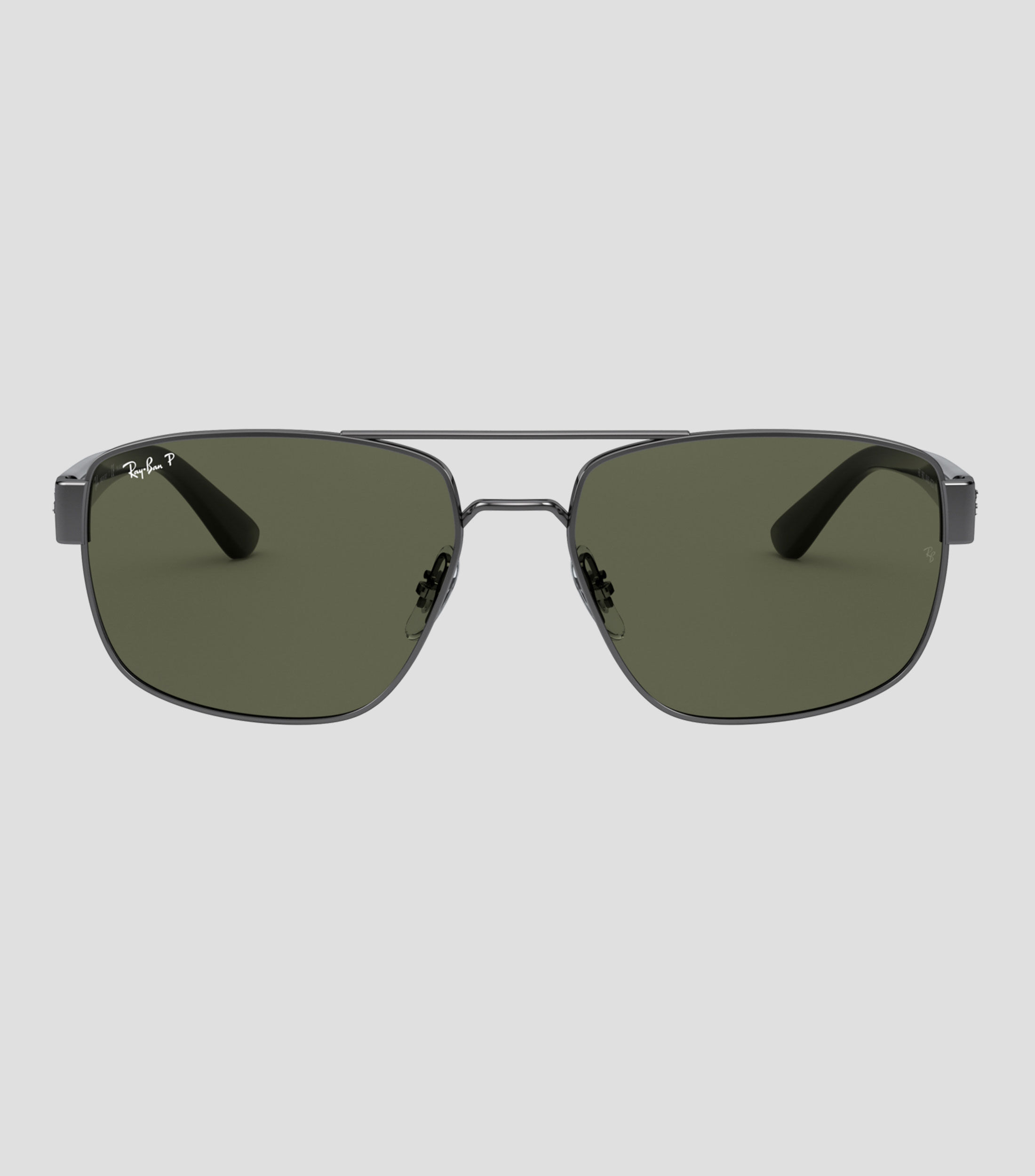 Lentes de sol irregulares grises Hombre