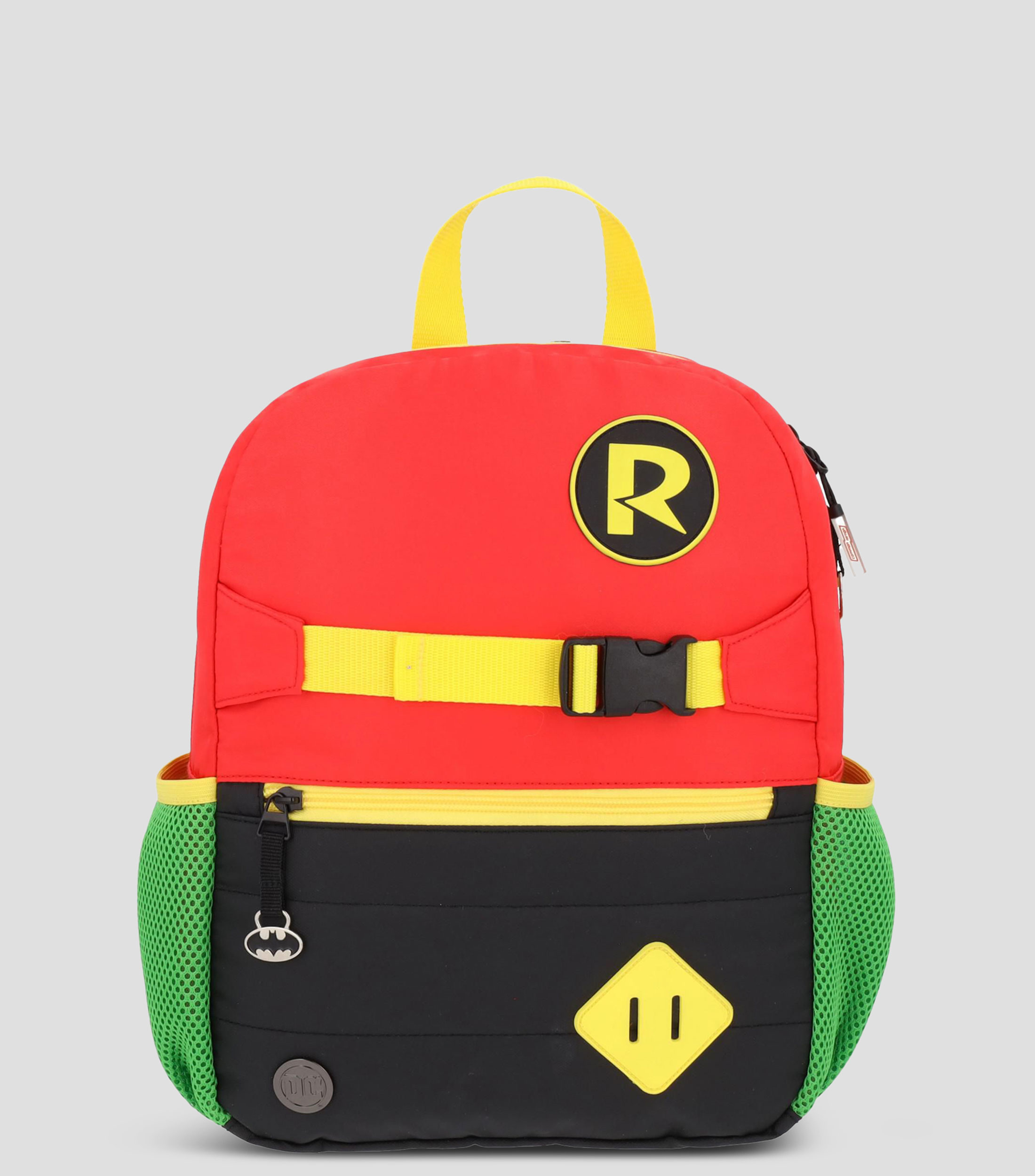 Mochila escolar Batman - Robin verde/rojo
