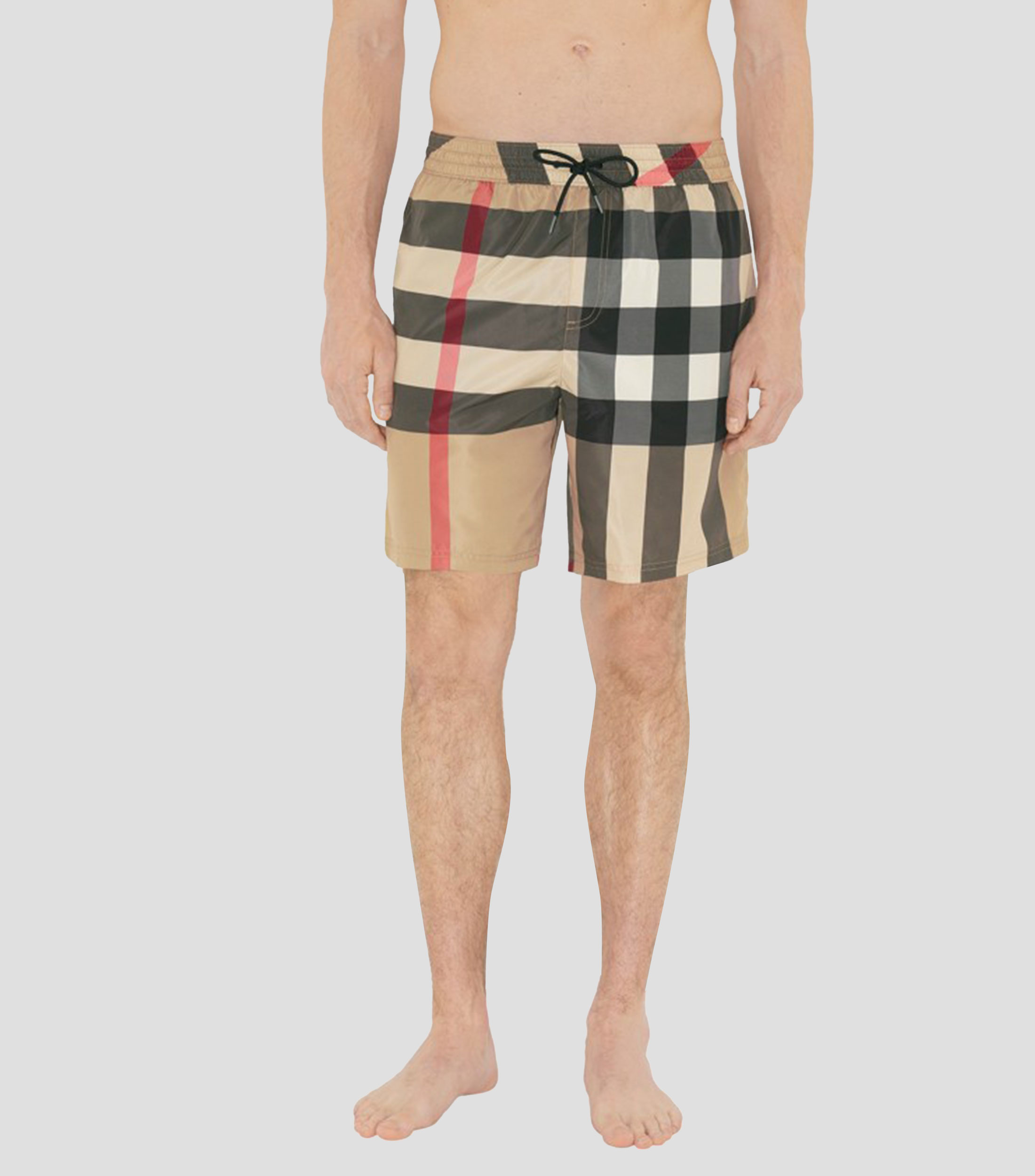 Traje de baño corto Check Hombre