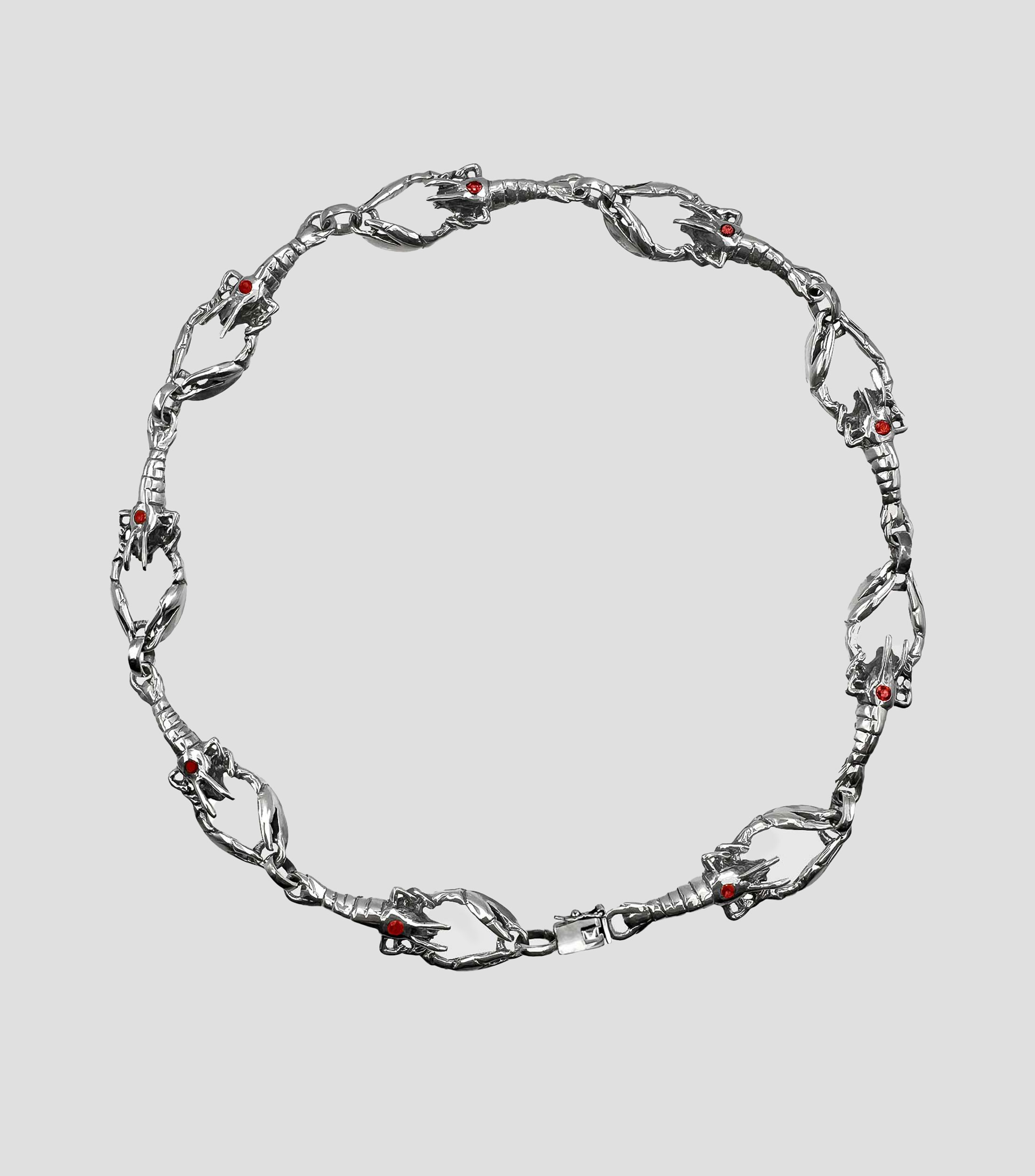 Collar en Plata y Rubies Unisex