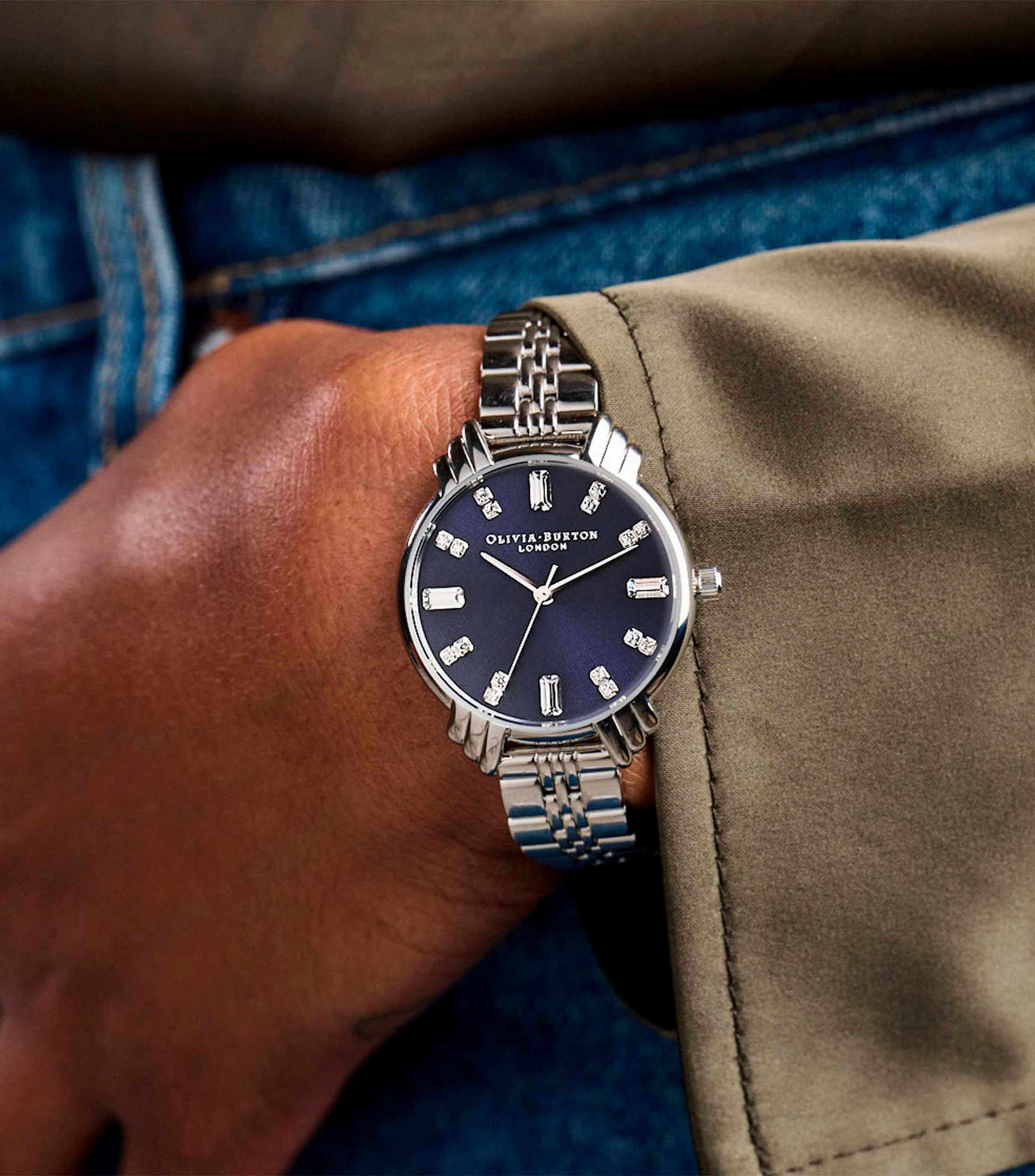 Reloj para Mujer Art Deco Casual Plateado