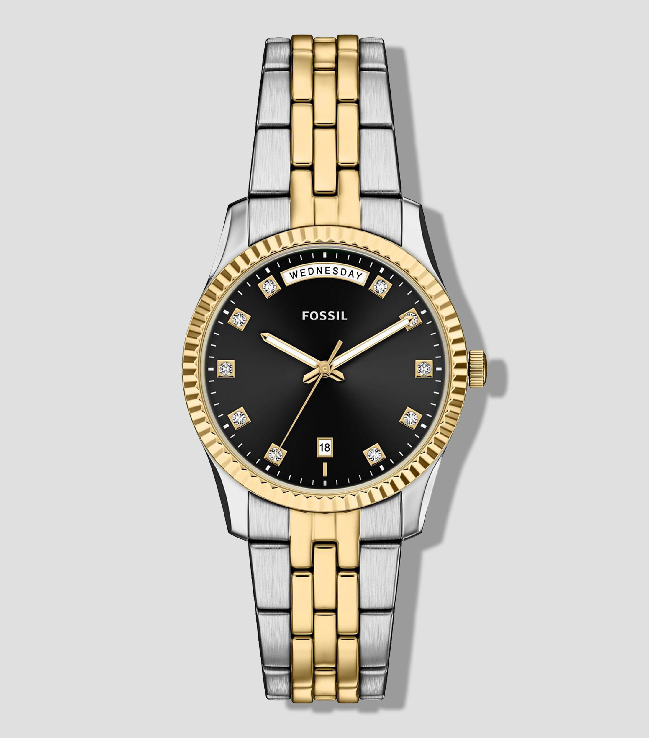 Reloj para Mujer Scarlette Casual Negro, Dorado