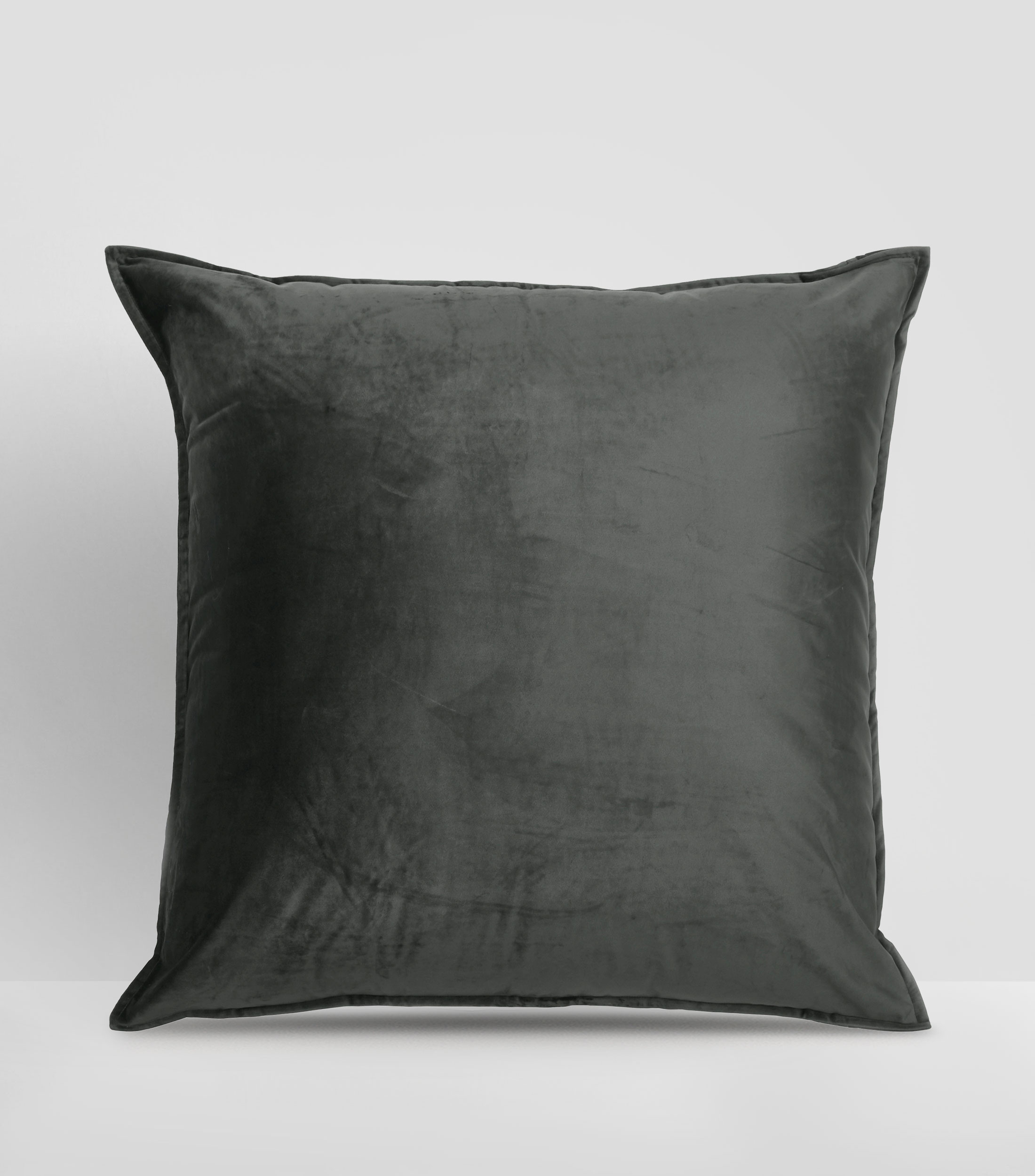 Funda para Cojín Terciopelo Gris Oscuro