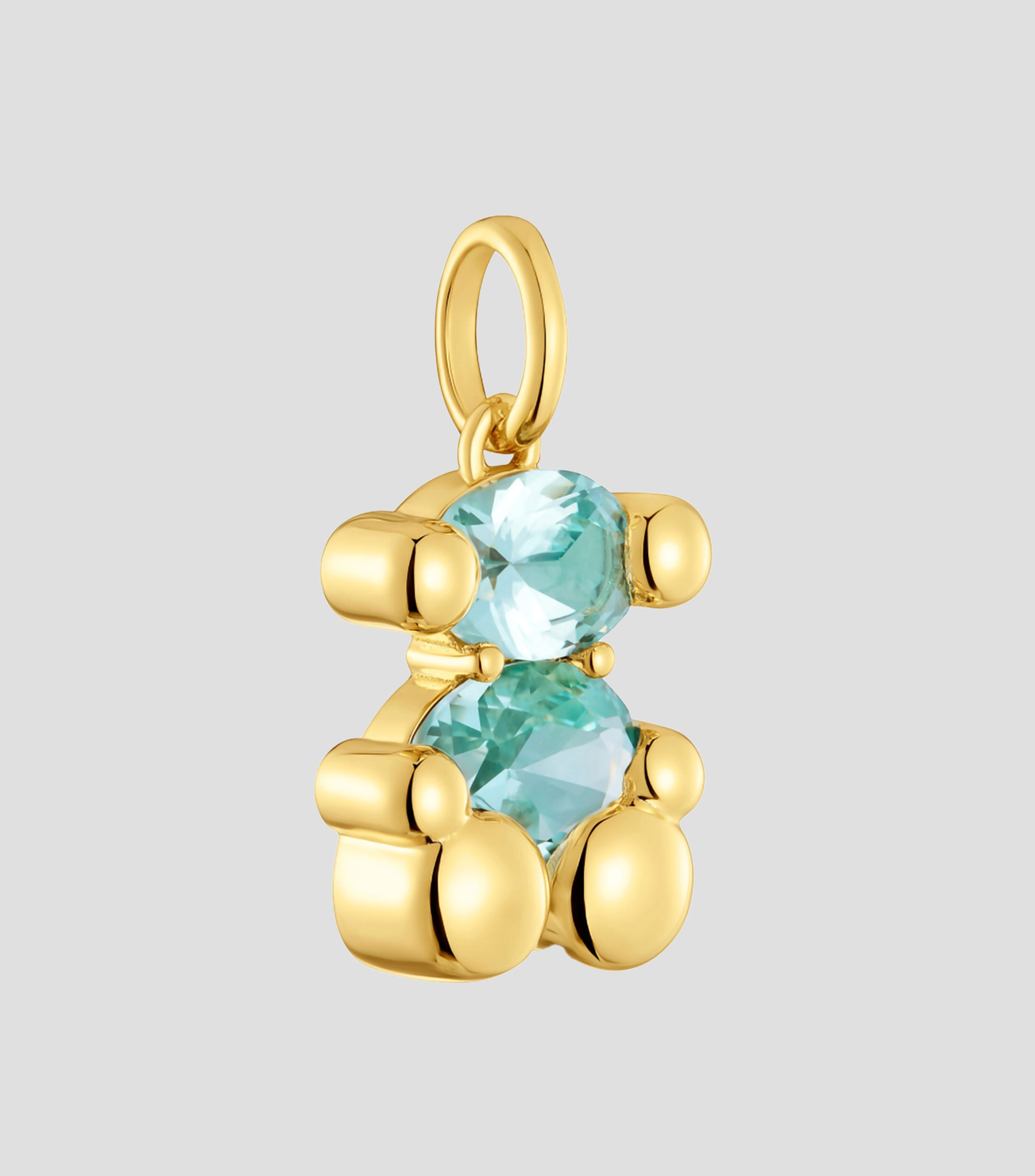 Dije de oso en plata .925 Color Bear LGG con zafiros Mujer