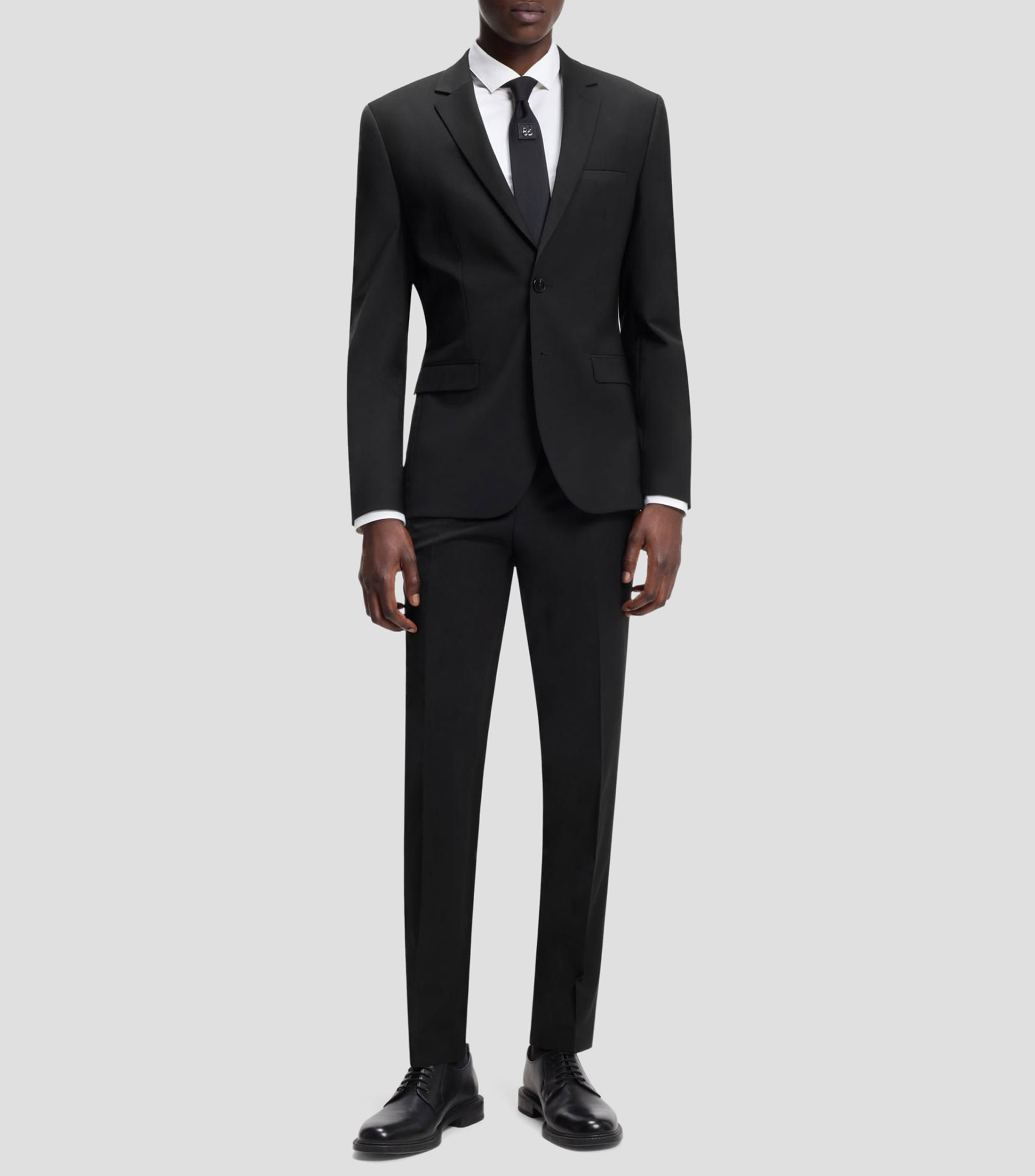 Traje de dos piezas extra slim fit en lana Hombre