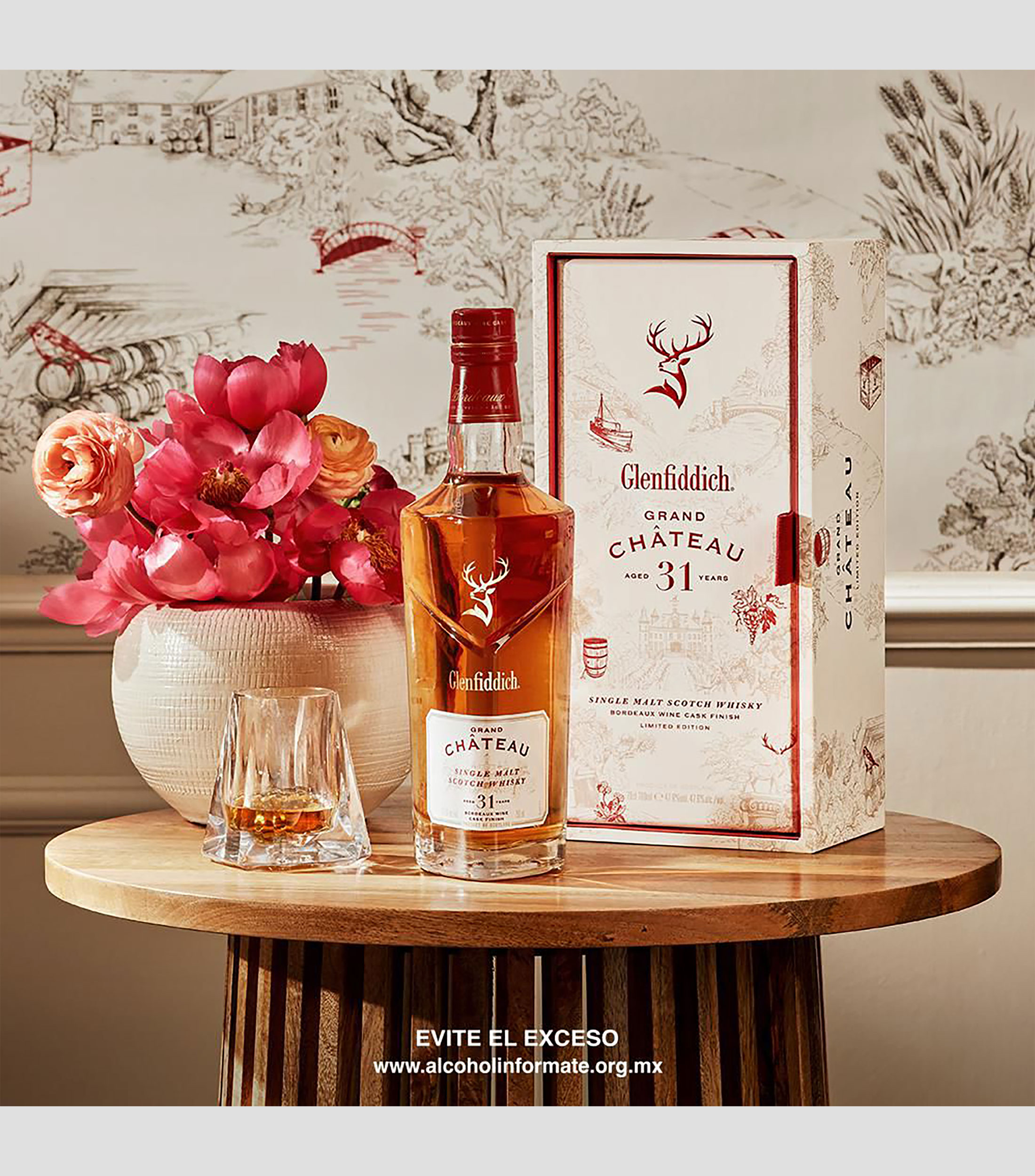 Whisky Single Malt Glenfiddich Grand Chateau 31 Años, 700 ml