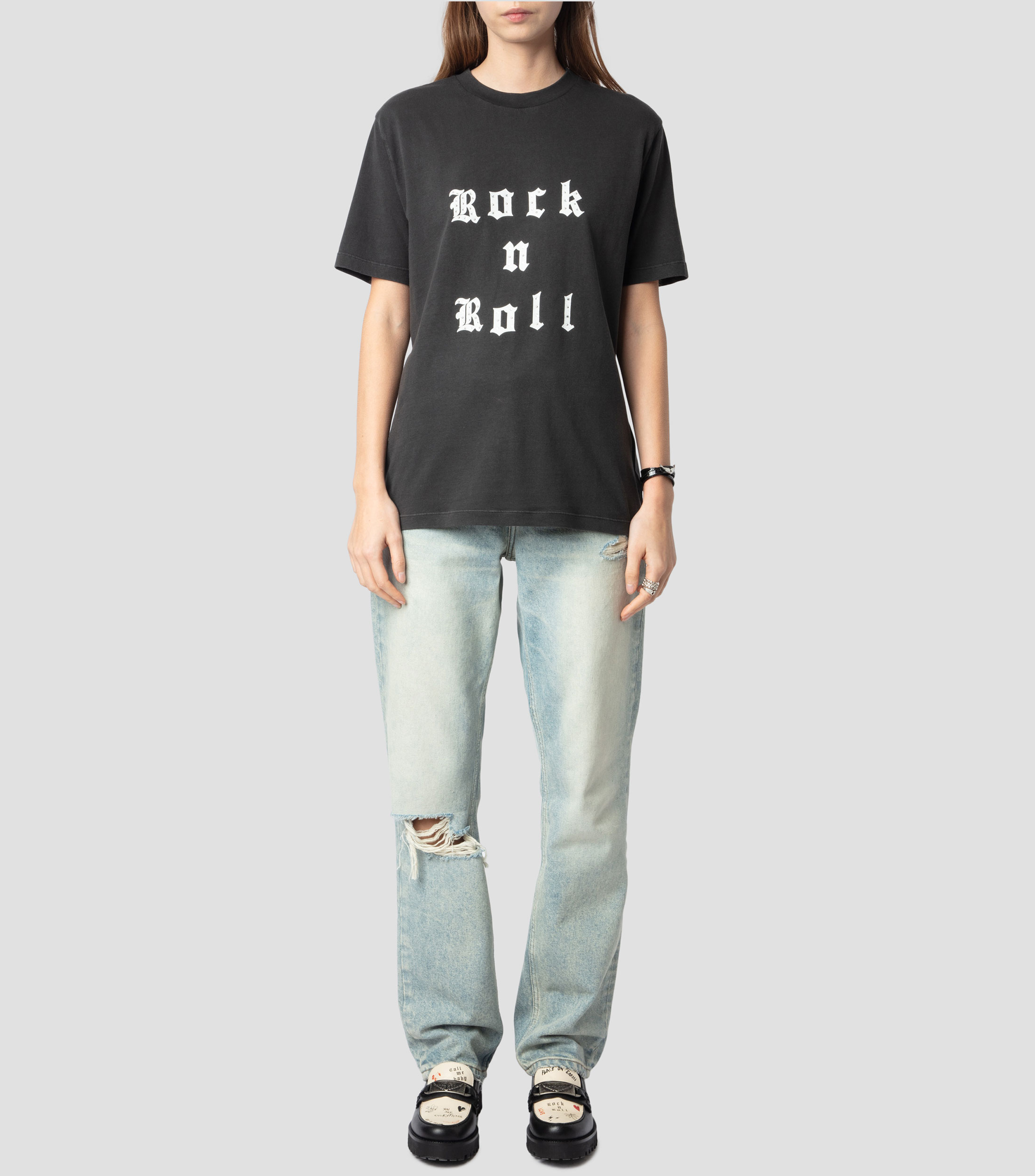 Playera de cuello redondo y manga corta Mujer