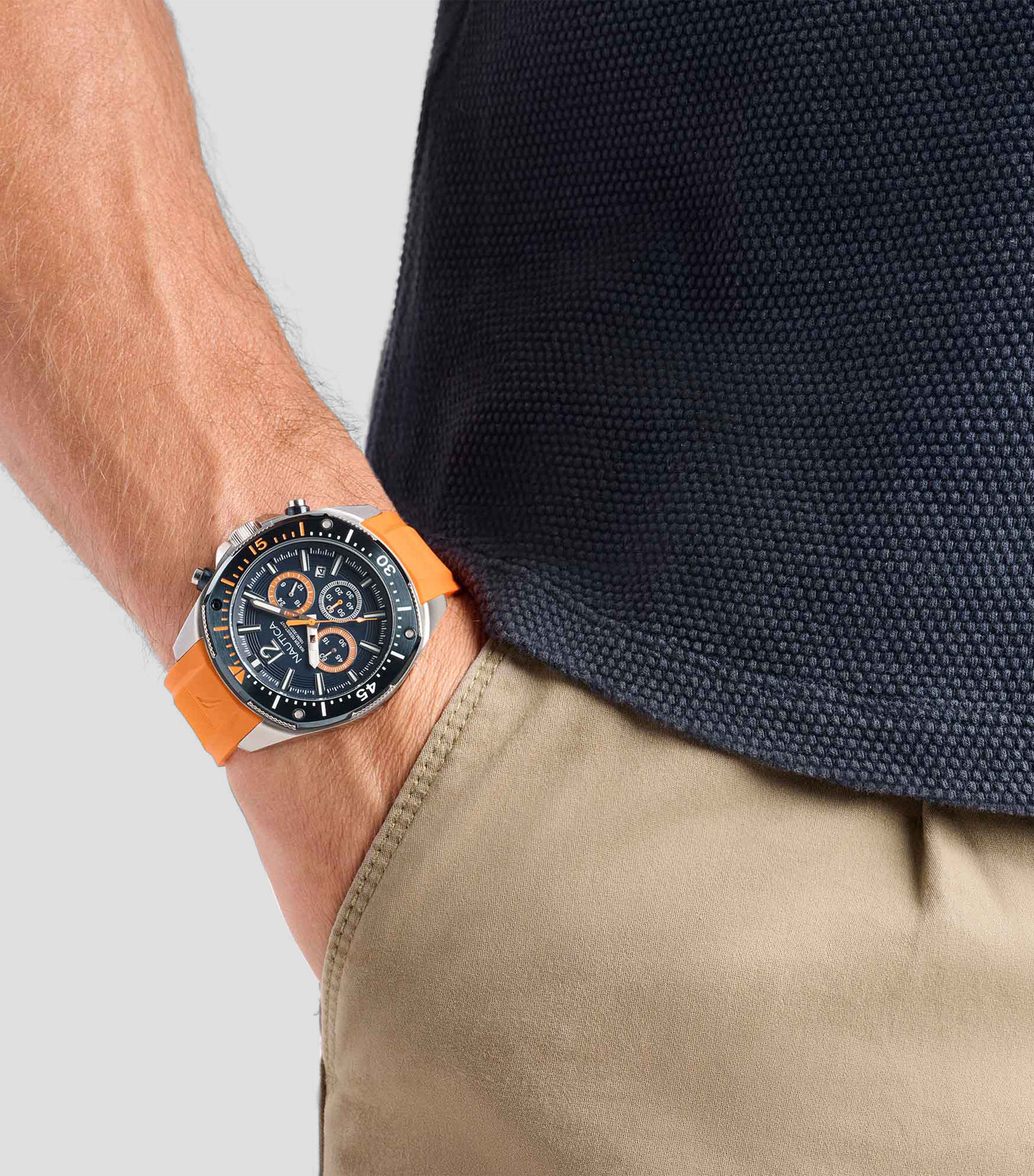 Set Reloj para Hombre, Moderno, Plateado, Azul