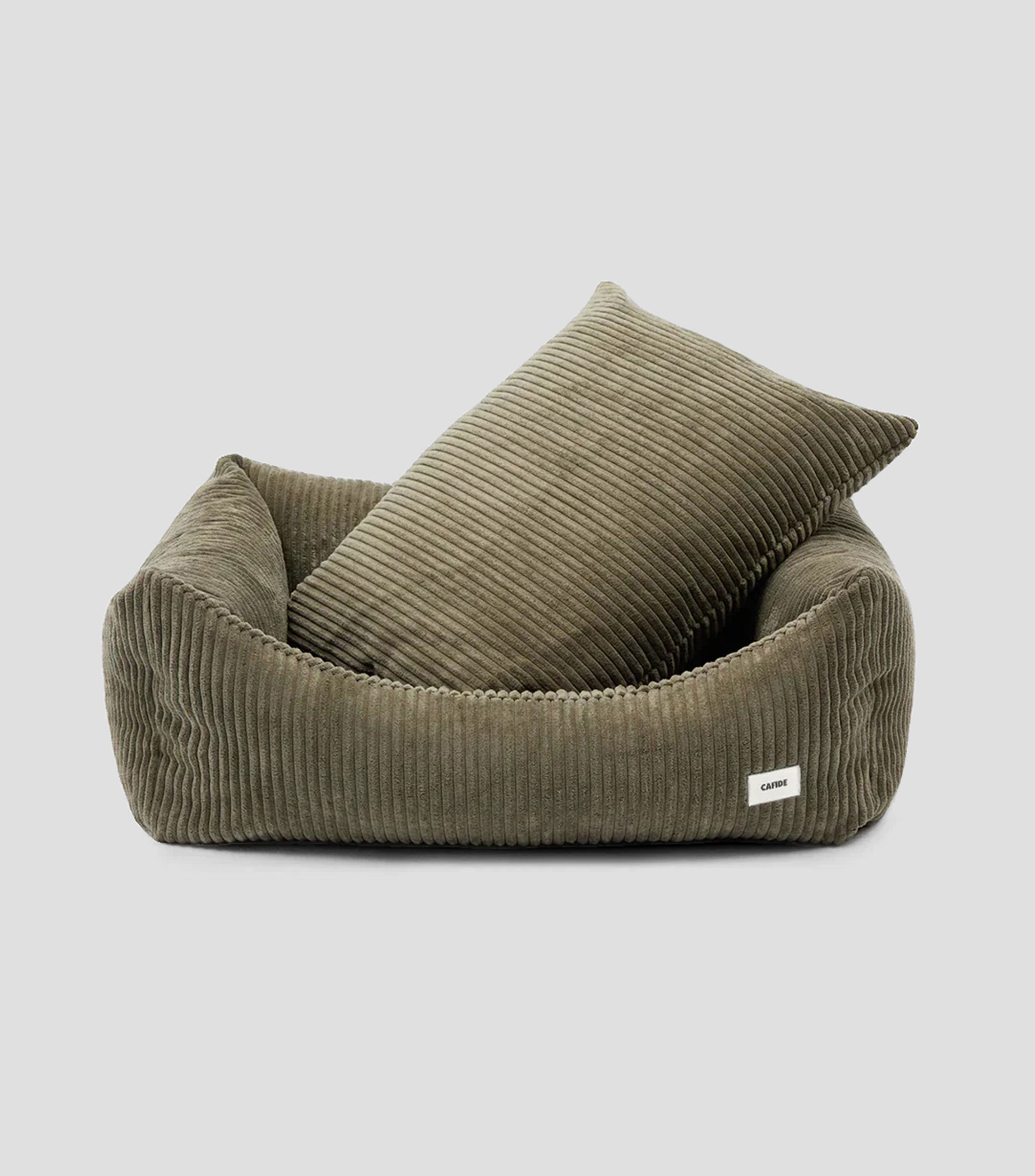 Cama para mascota M Snozy pana verde