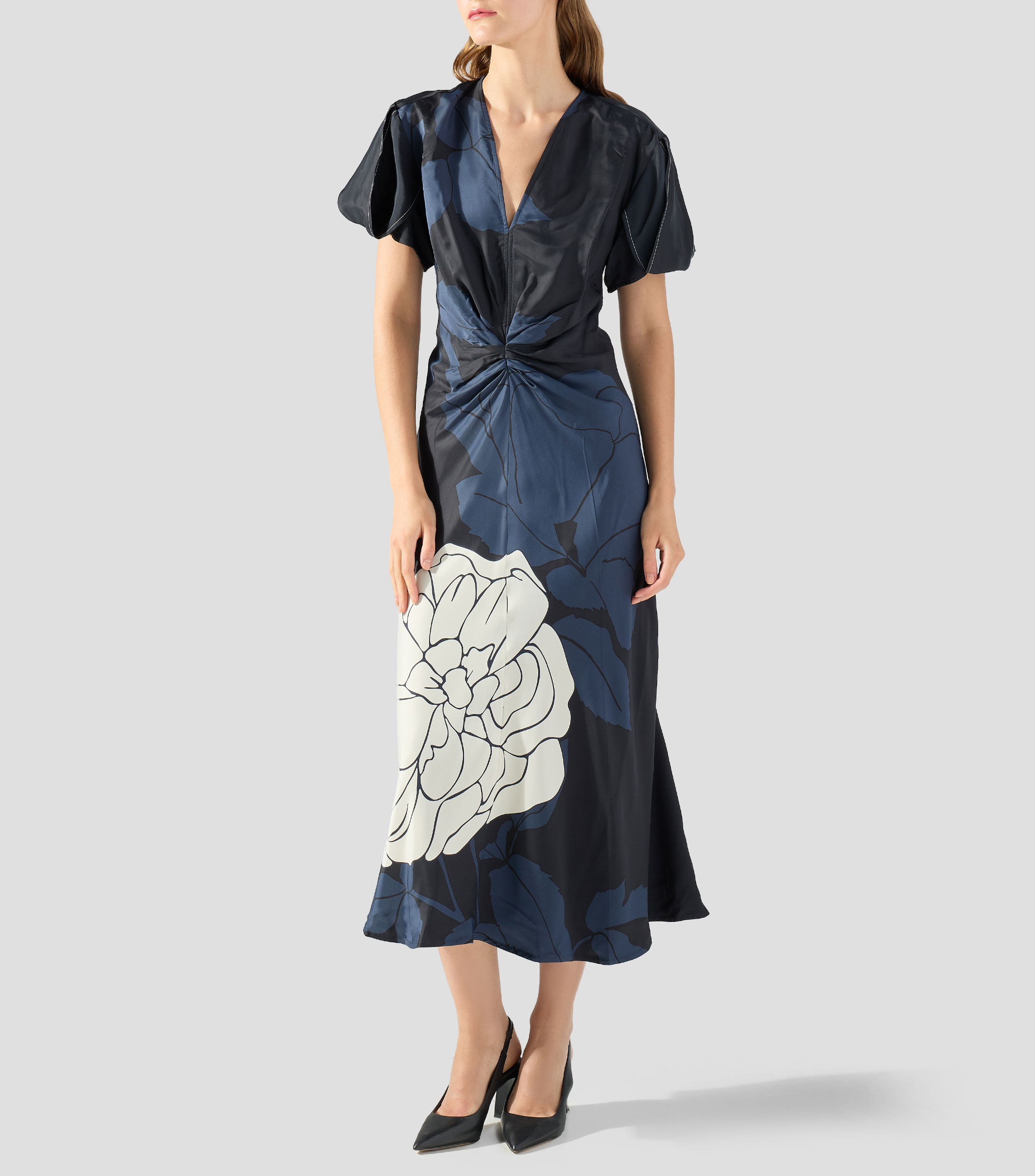 Vestido largo estampado Eve Mujer