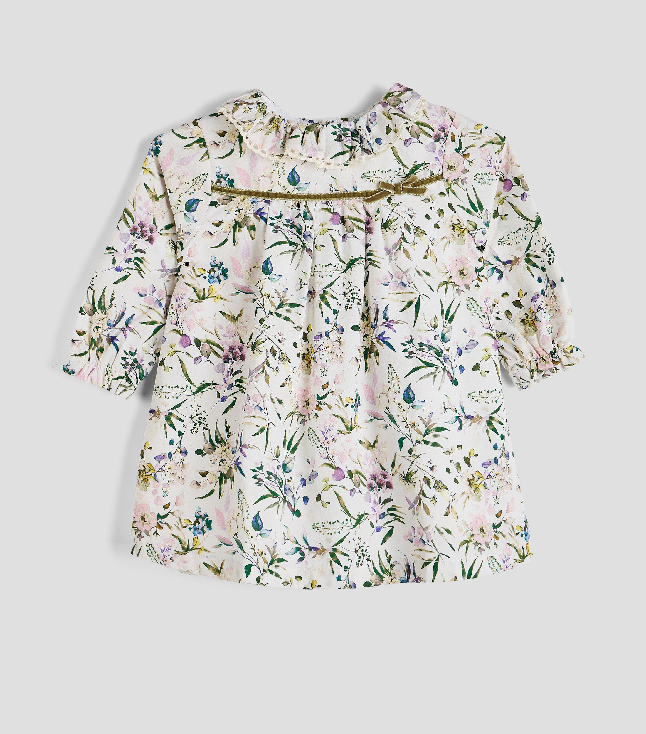 Vestido con manga larga estampado Bebé
