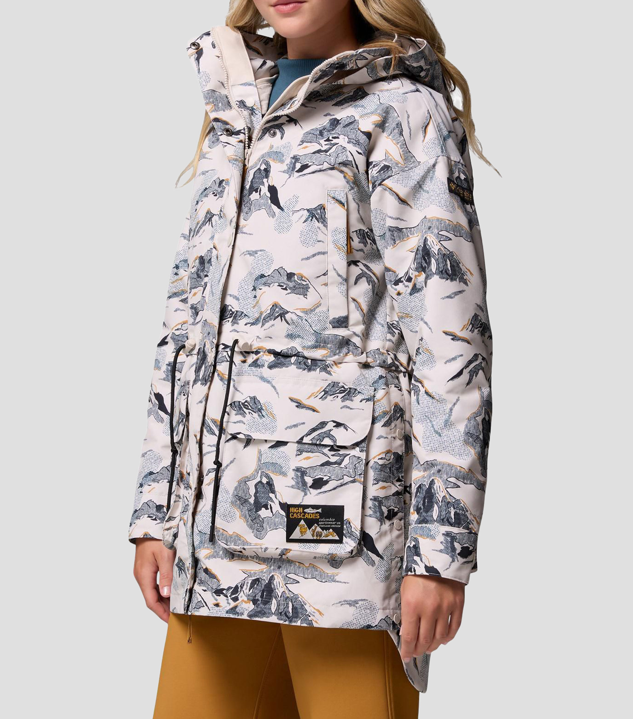 Chamarra acolchada con capucha High Cascades Mujer
