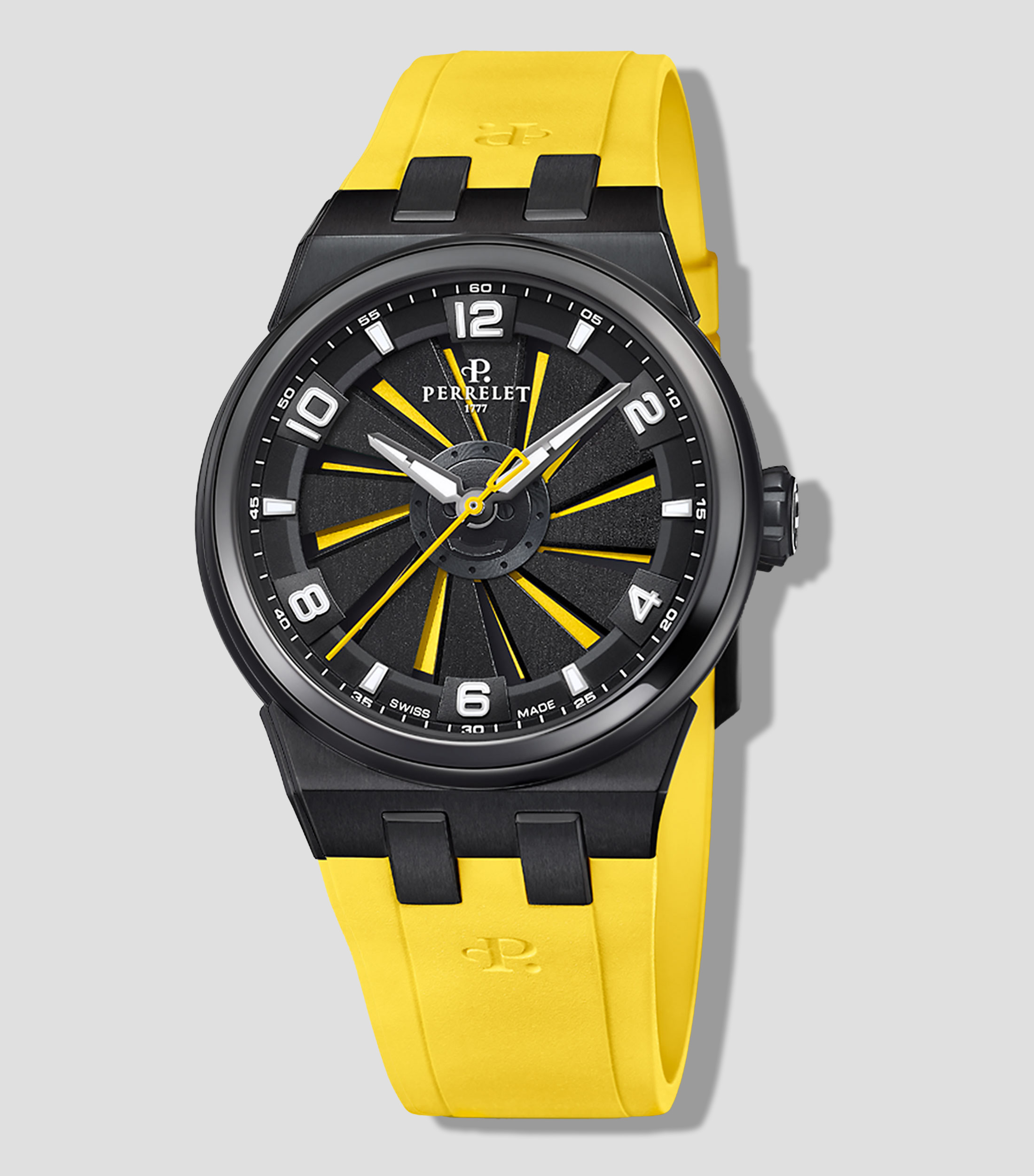 Reloj para Hombre Turbine Titanium 41 Casual Negro, amarillo
