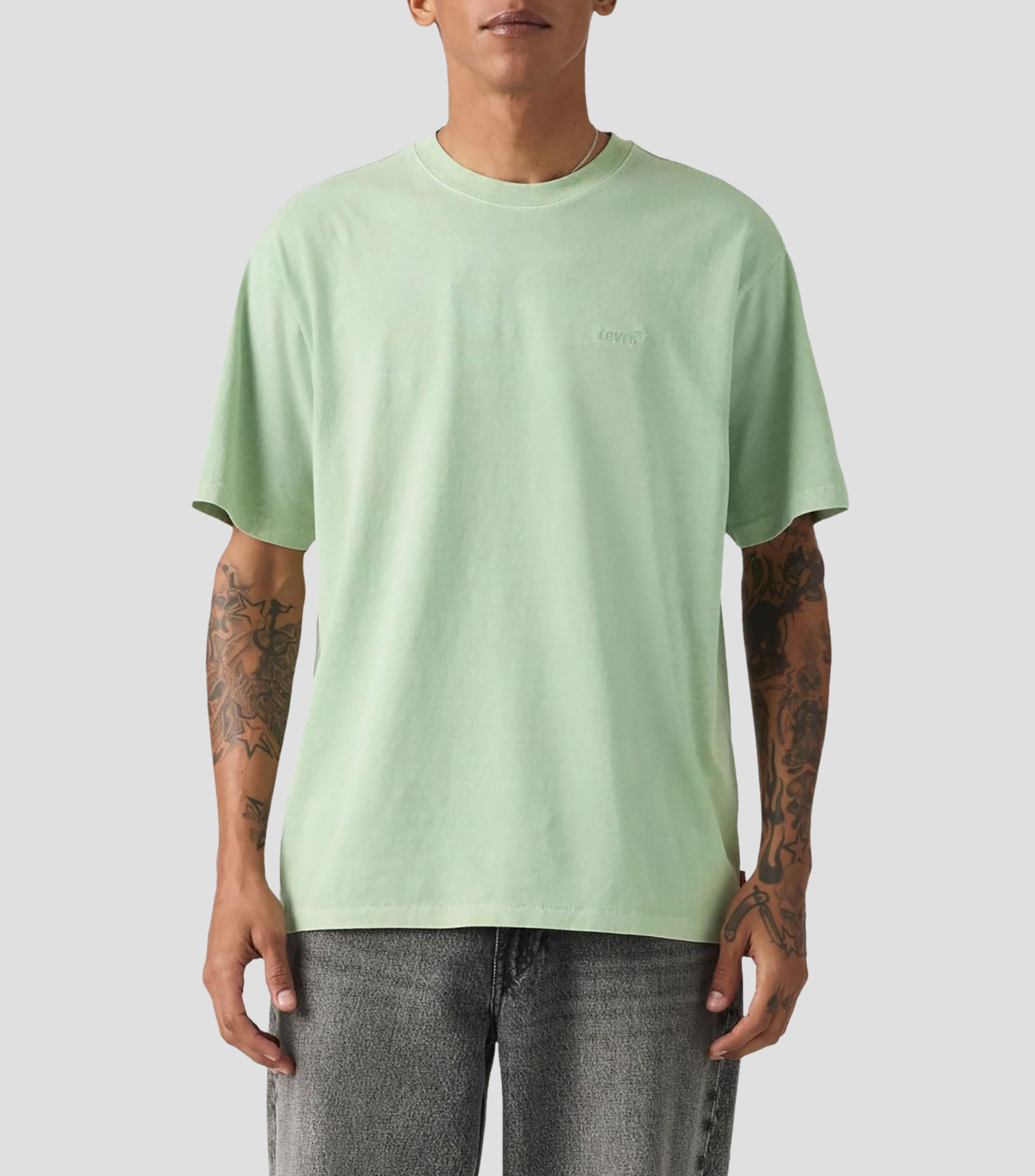 Playera cuello redondo manga corta lisa Hombre