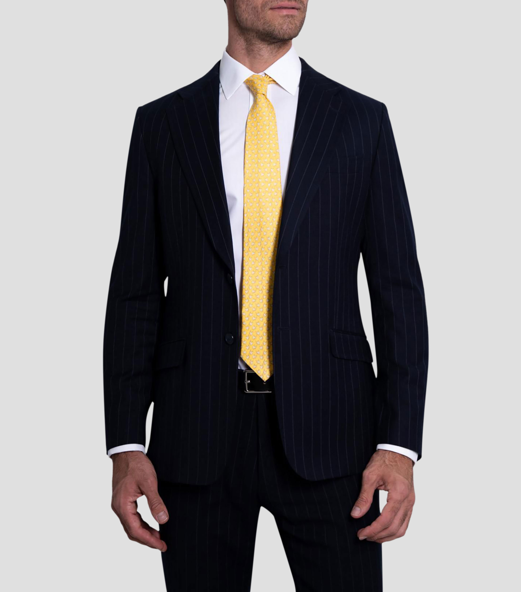 Corbata ancha de seda estampada