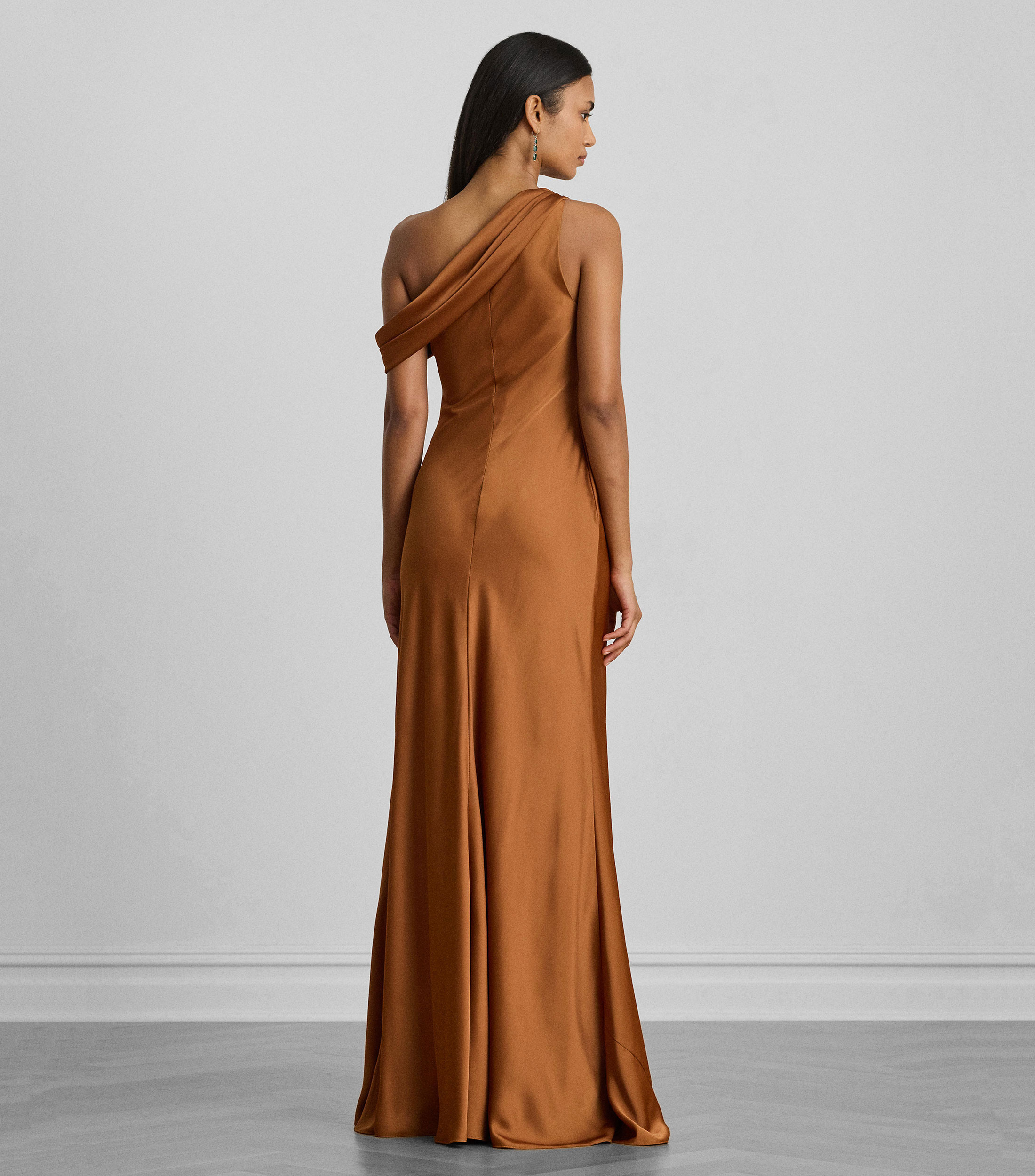 Vestido maxi asimétrico Mujer