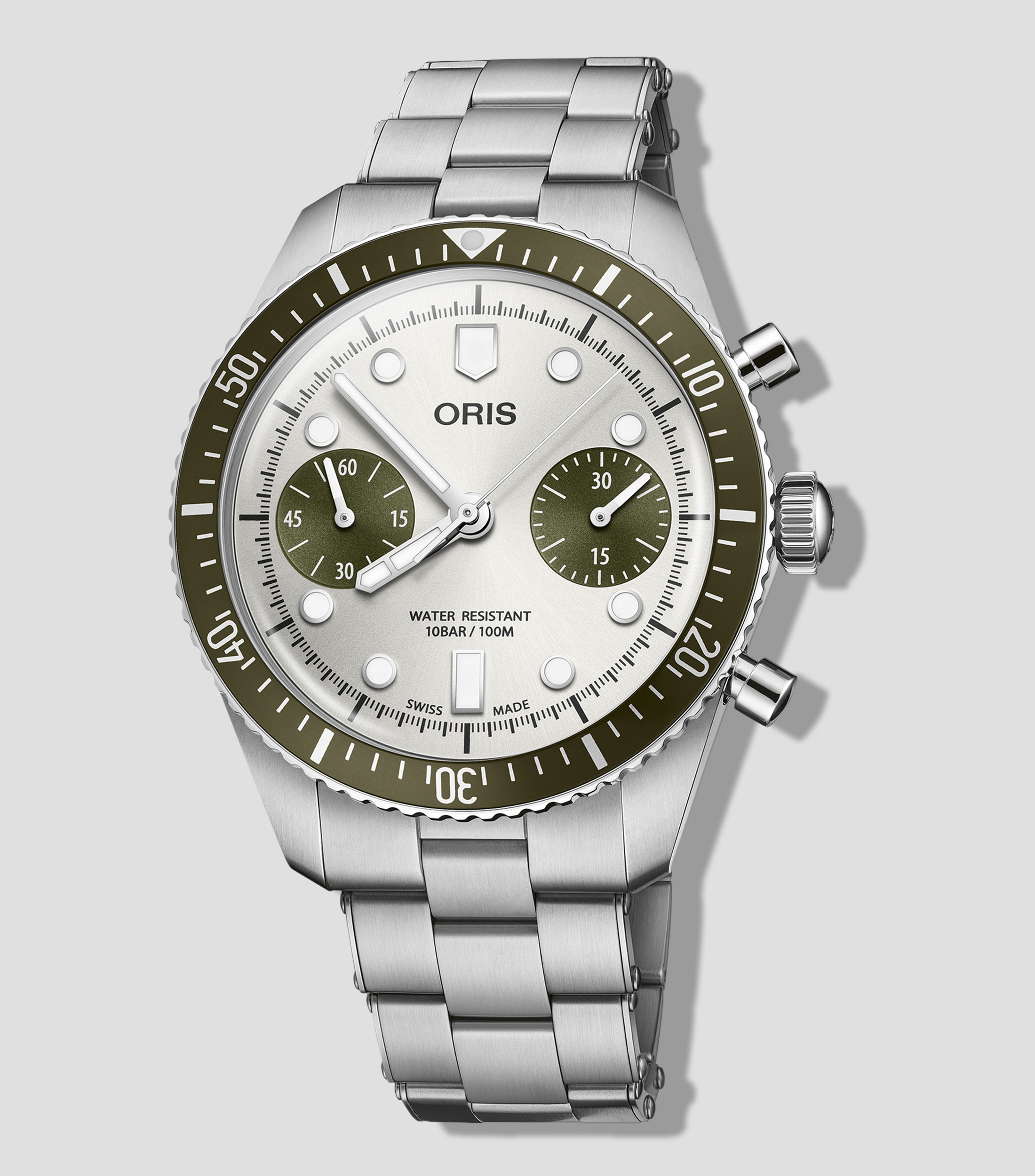 Reloj para Hombre Divers Sixty-Five Chronograph Deportivo, Plateado
