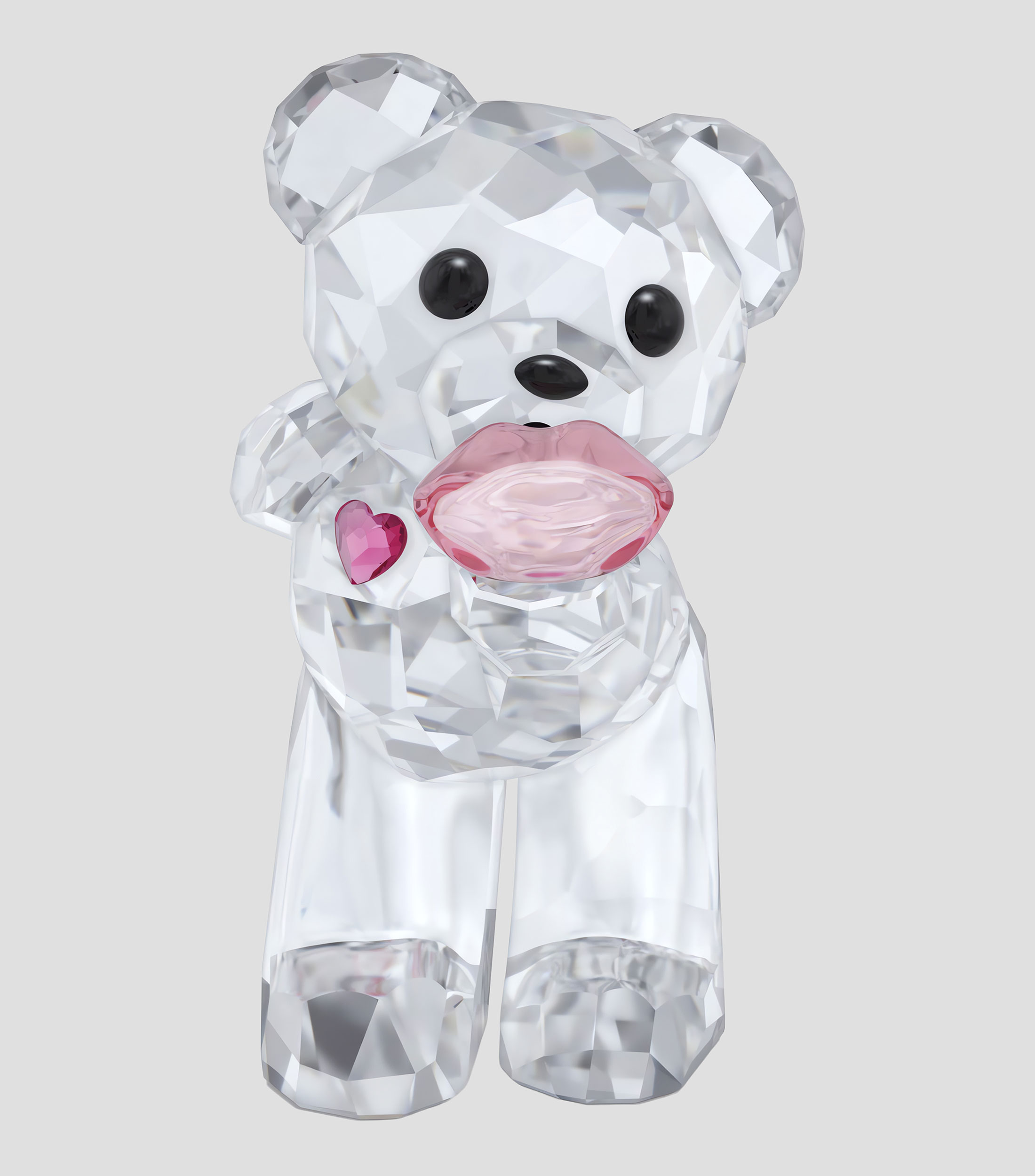 Figura decorativa Kris Bear A Kiss Full Of Love en cristal