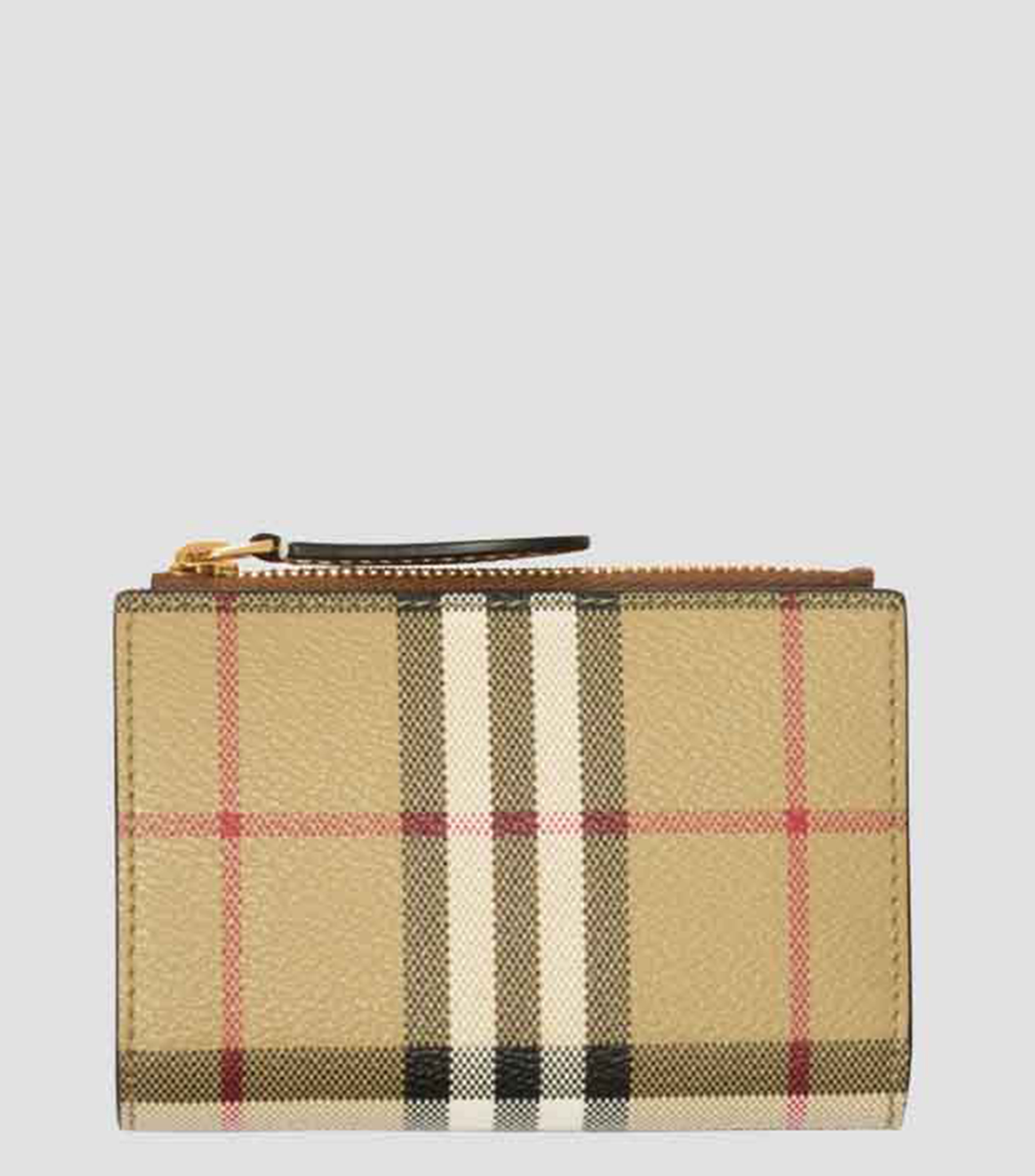 Cartera plegable Check pequeña Mujer