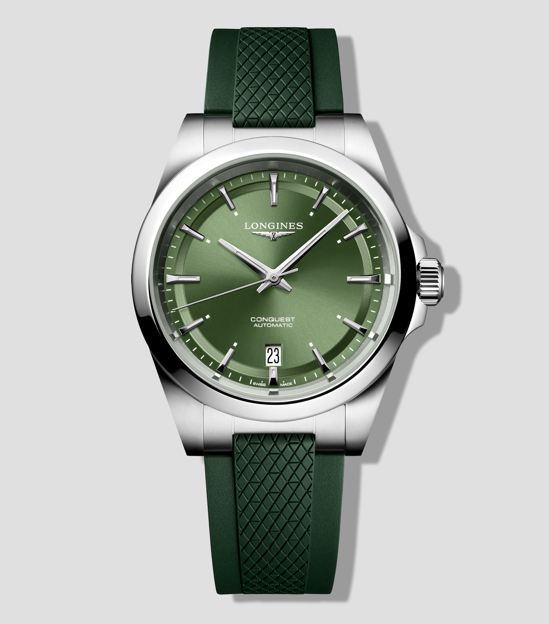 Reloj para hombre Conquest deportivo, plateado
