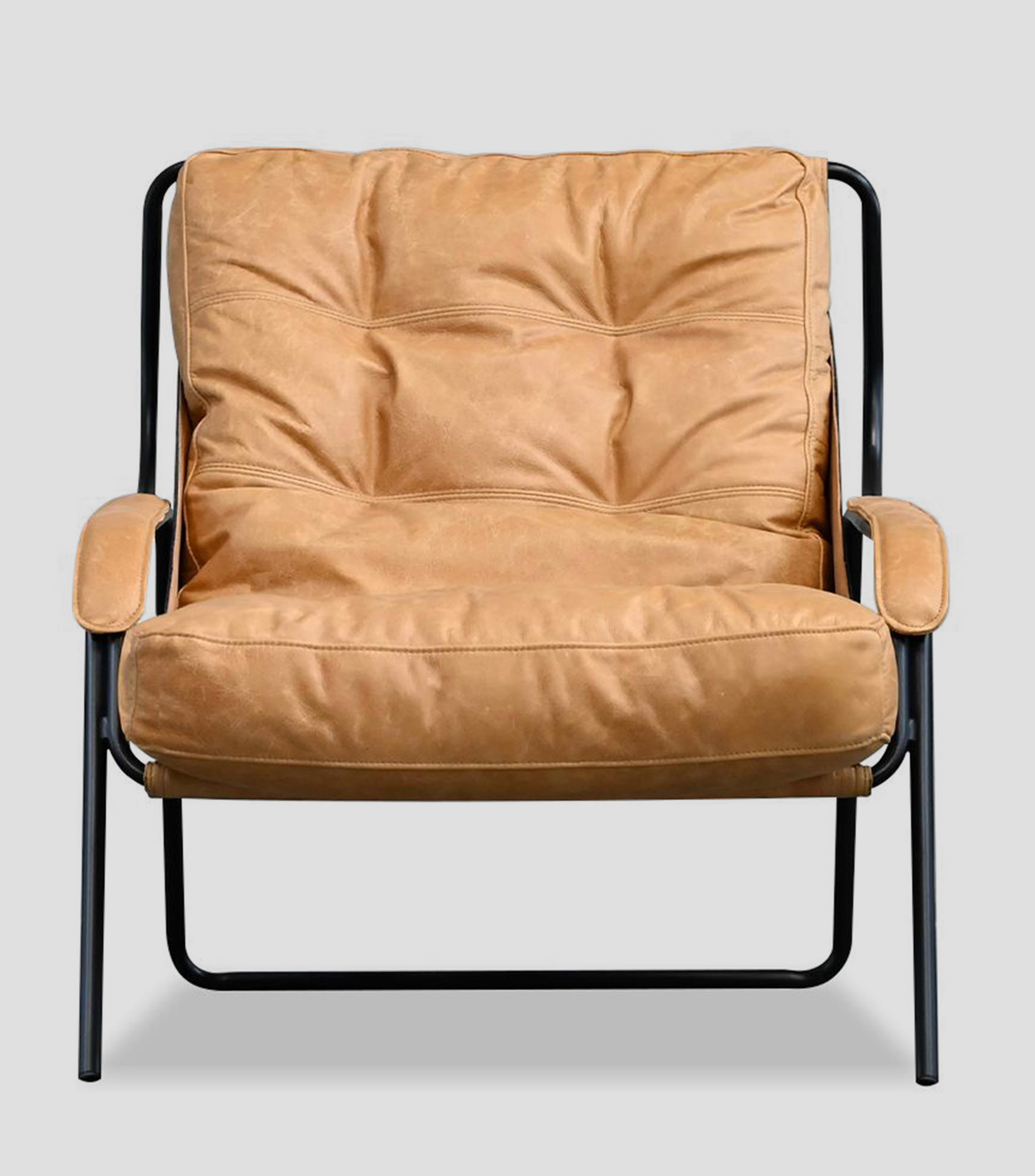 Sillon Lounge Breuer Antique Rum - Cuero Camel