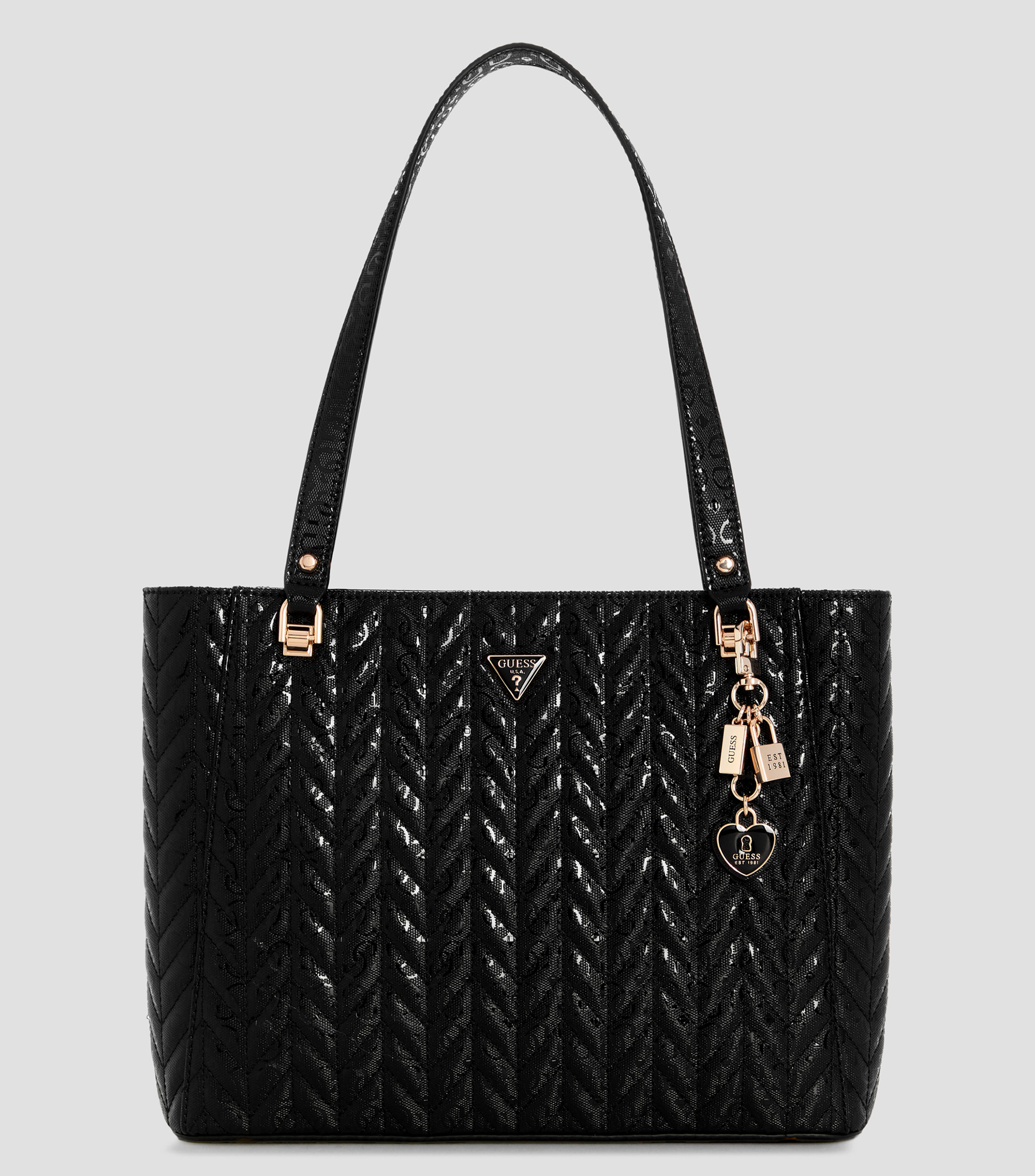 Bolsa tote estampado con monograma Mujer