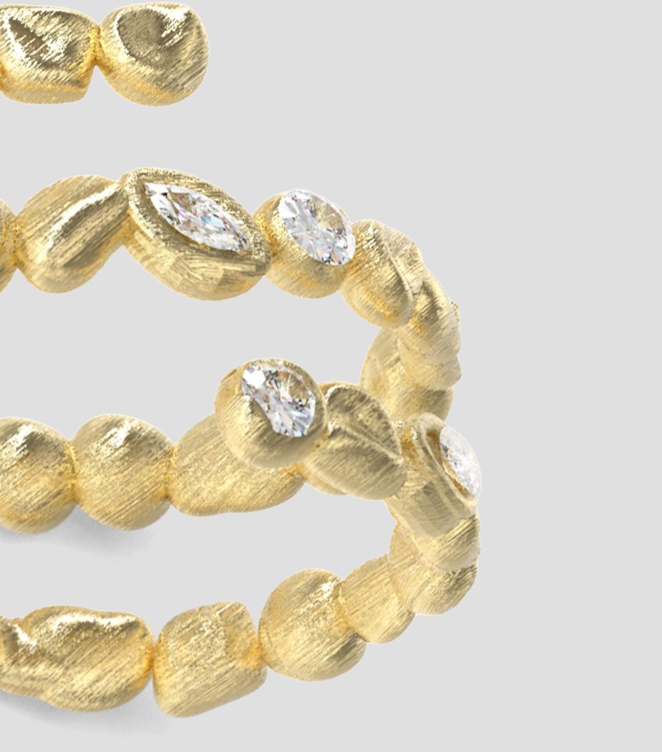 Anillo abierto Panarea con circonias Mujer
