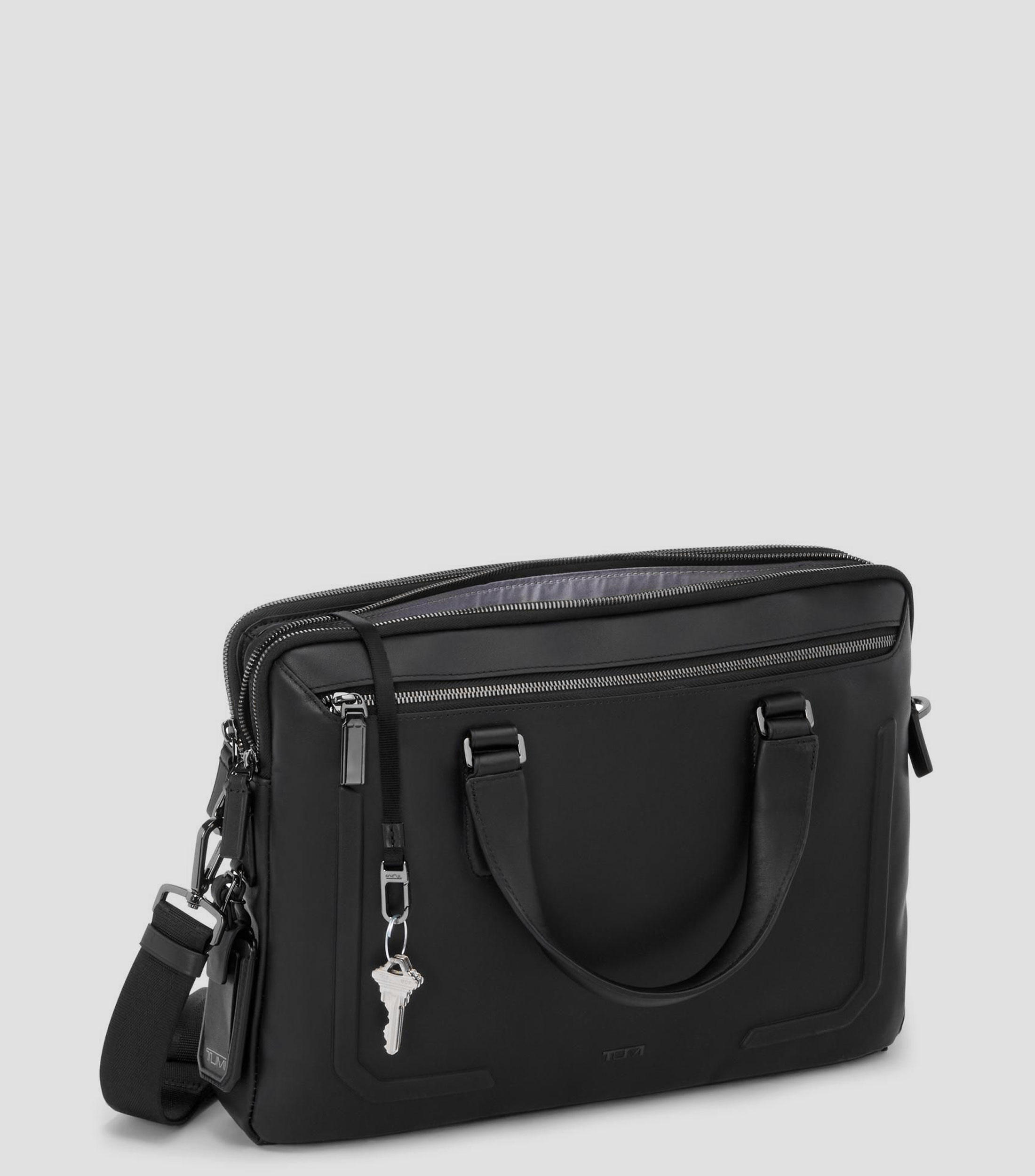 Maletin negro en piel Sycamore Hombre