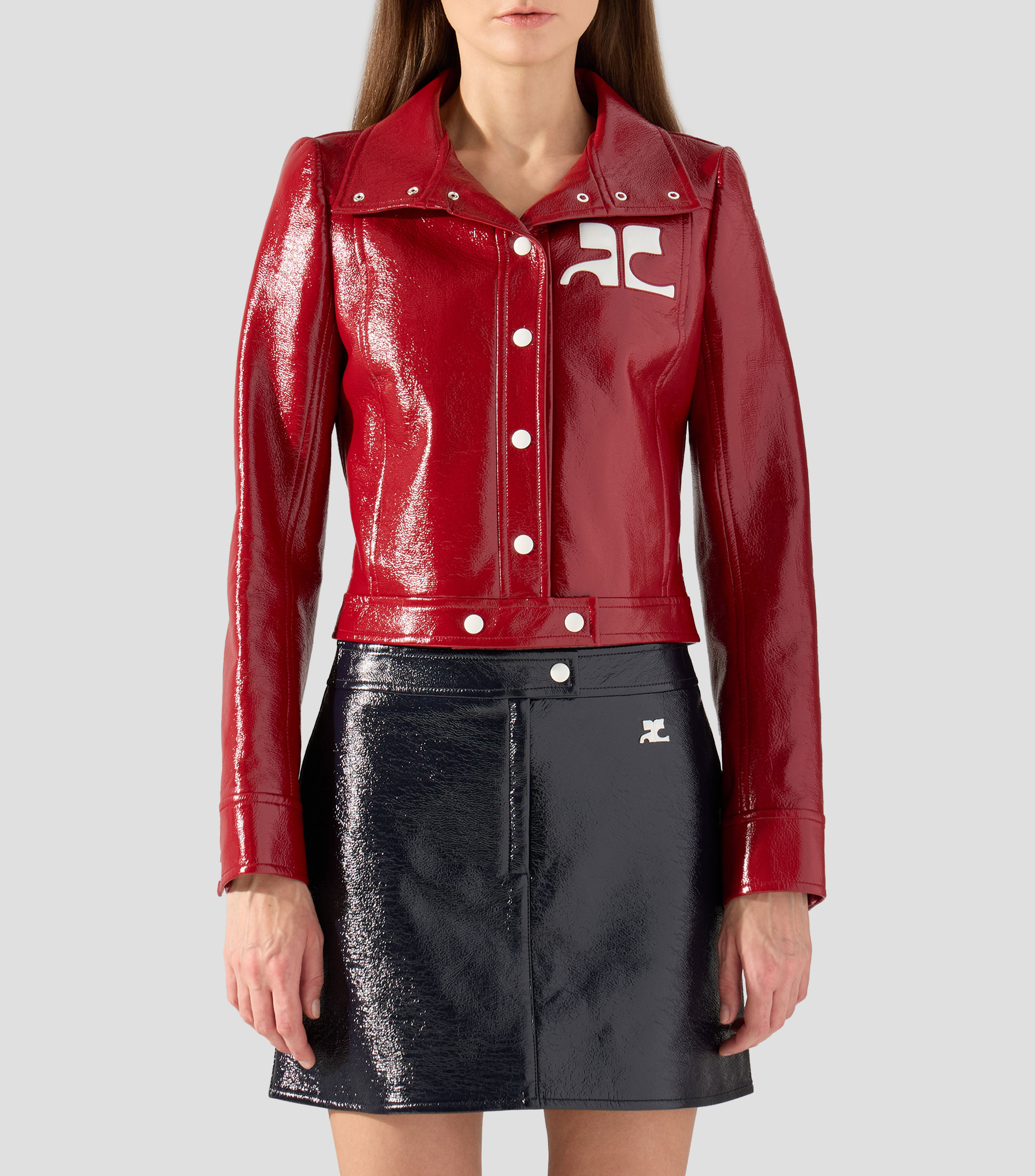 Chamarra biker Reedition liso Mujer