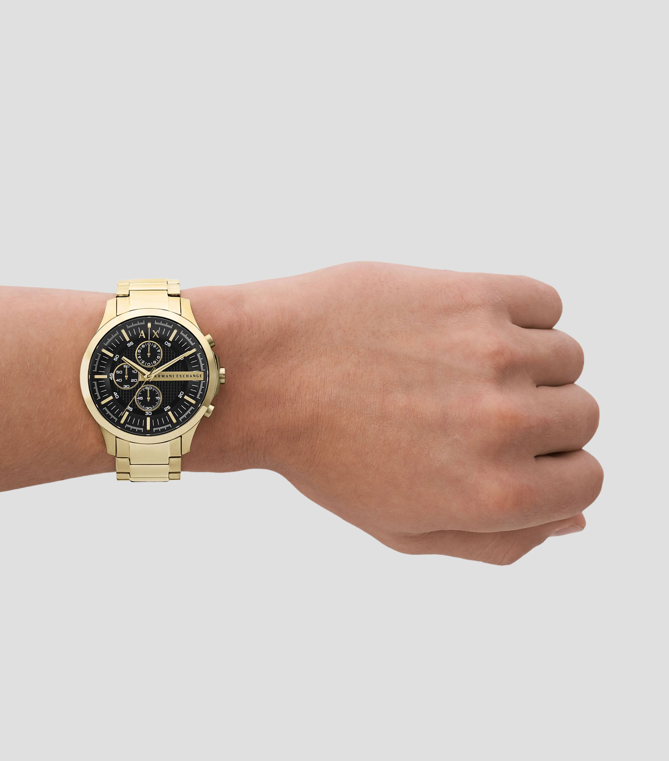 Reloj para Hombre Casual Negro, Dorado