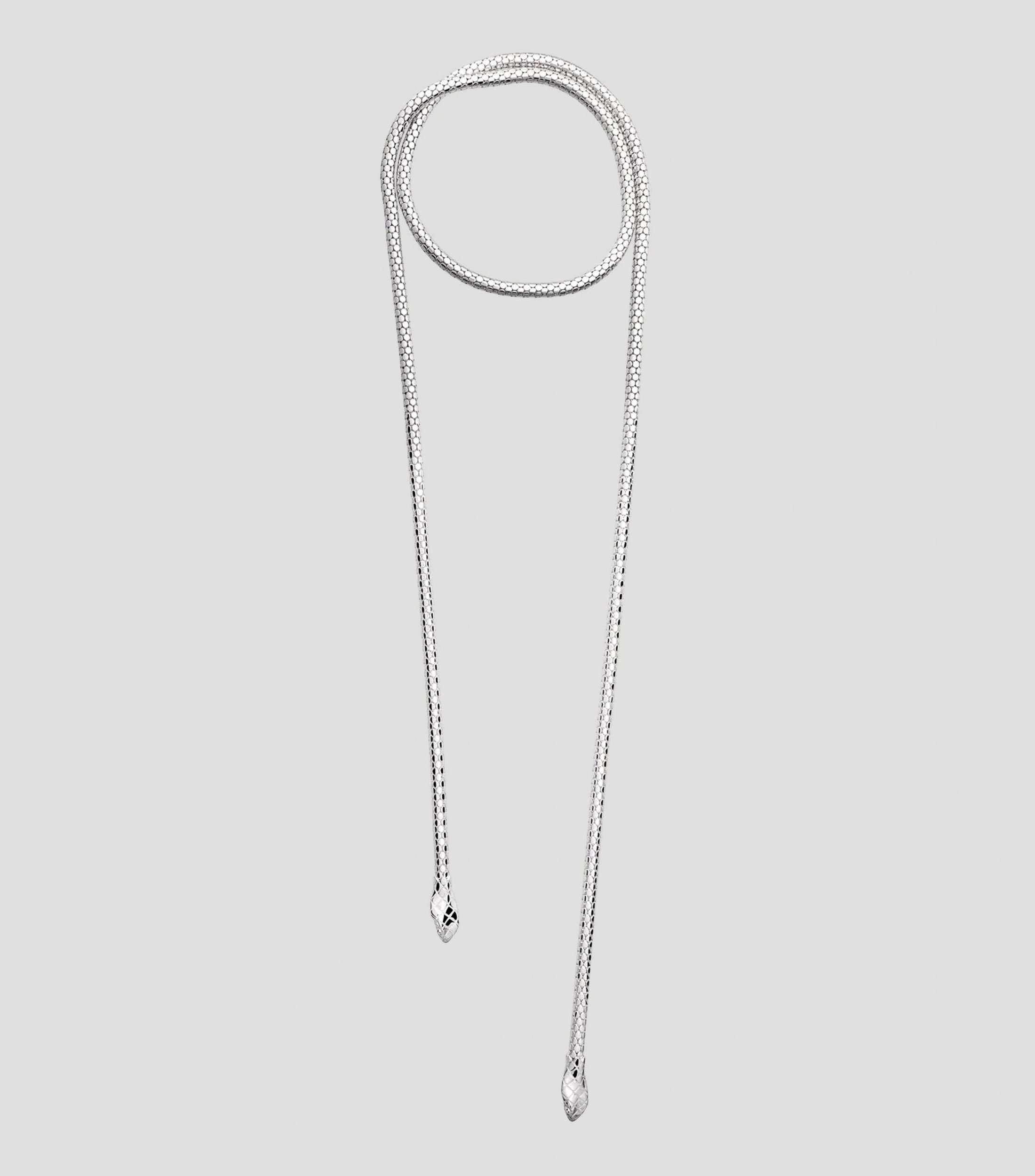 Collar en plata Serpiente Mujer